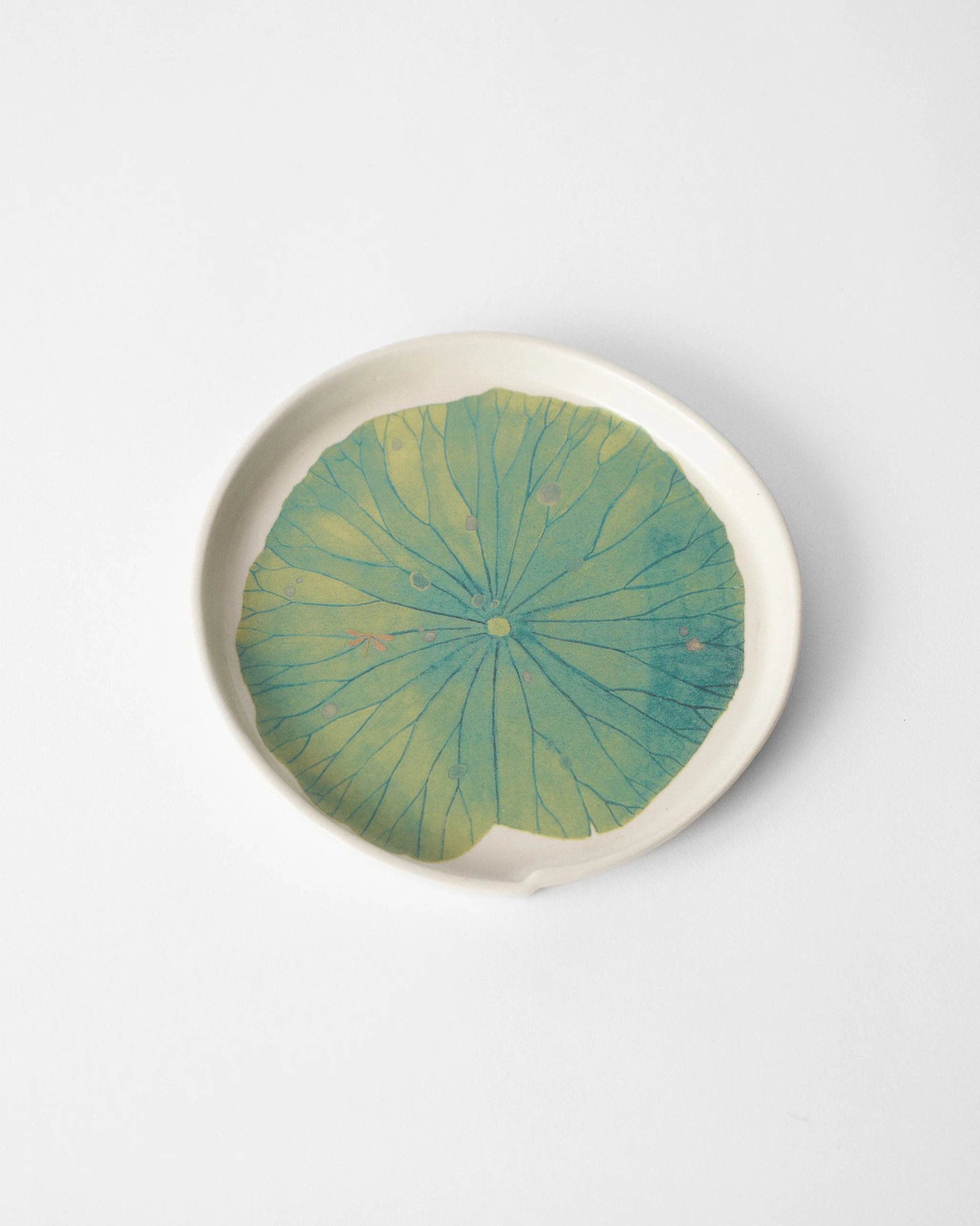 Lotus Garden Dessert Plate - Image 4