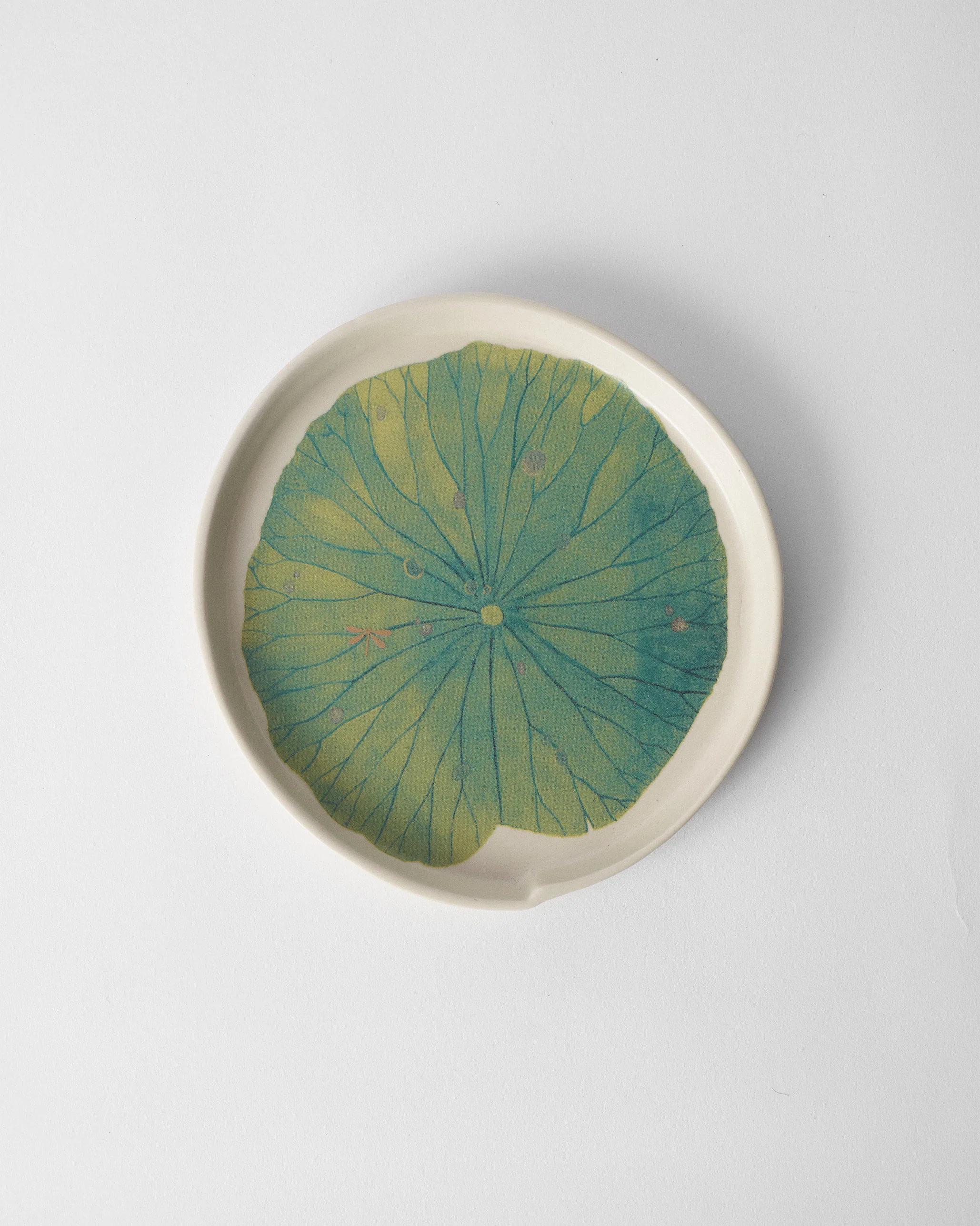 Lotus Garden Dessert Plate - Image 5