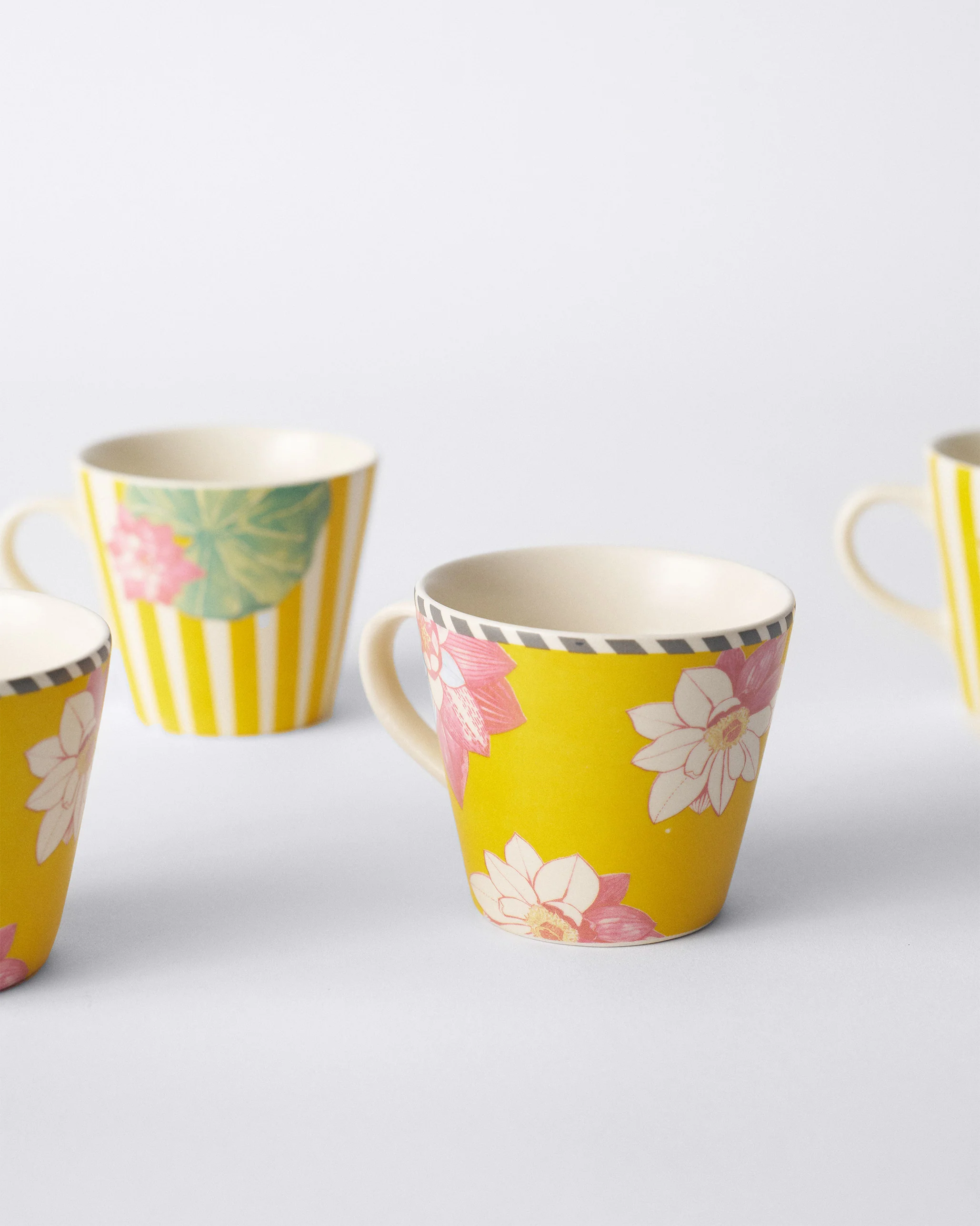 Lotus Garden Espresso Mug - Set of 4 - Image 3