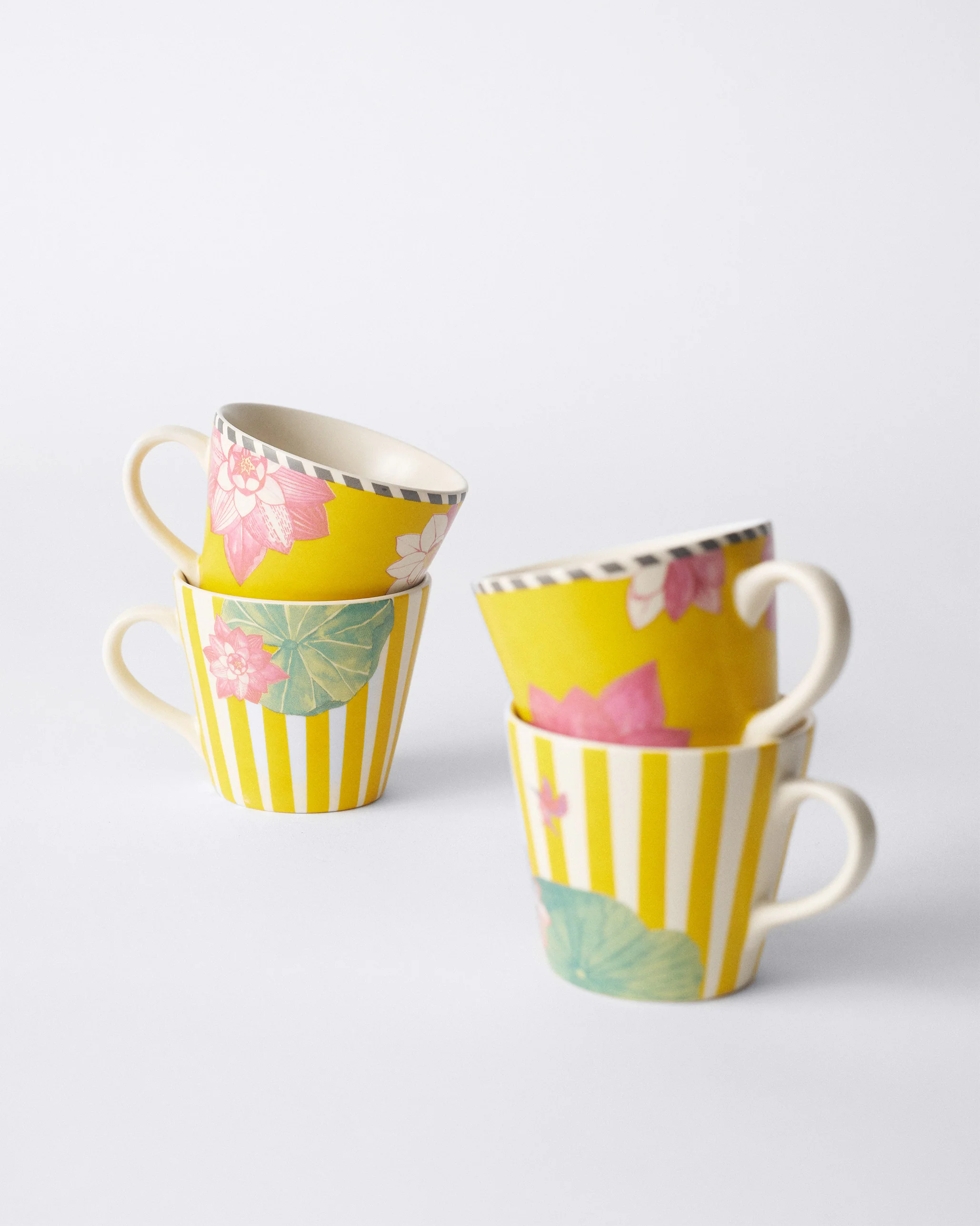 Lotus Garden Espresso Mug - Set of 4 - Image 6