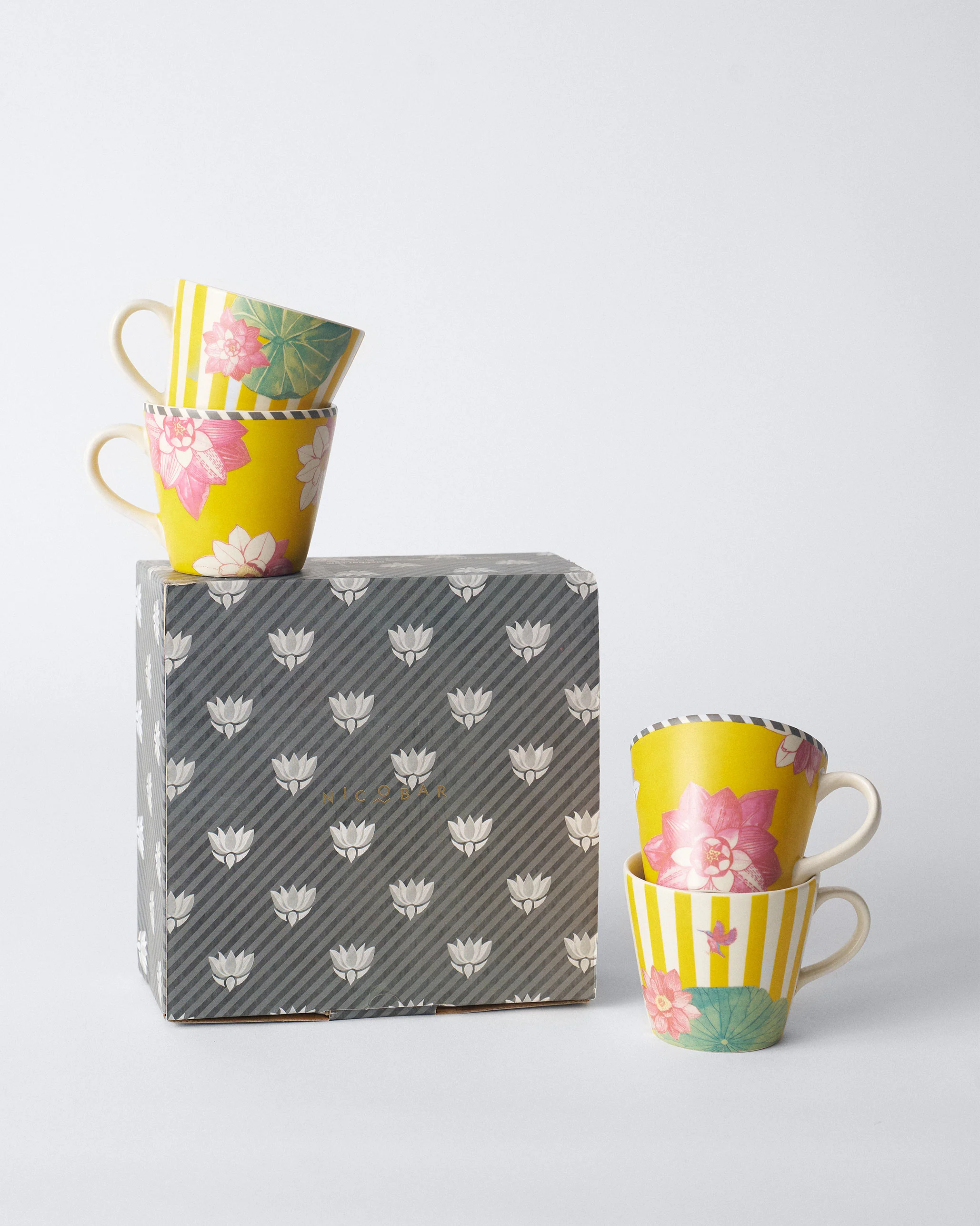 Lotus Garden Espresso Mug - Set of 4 - Image 7