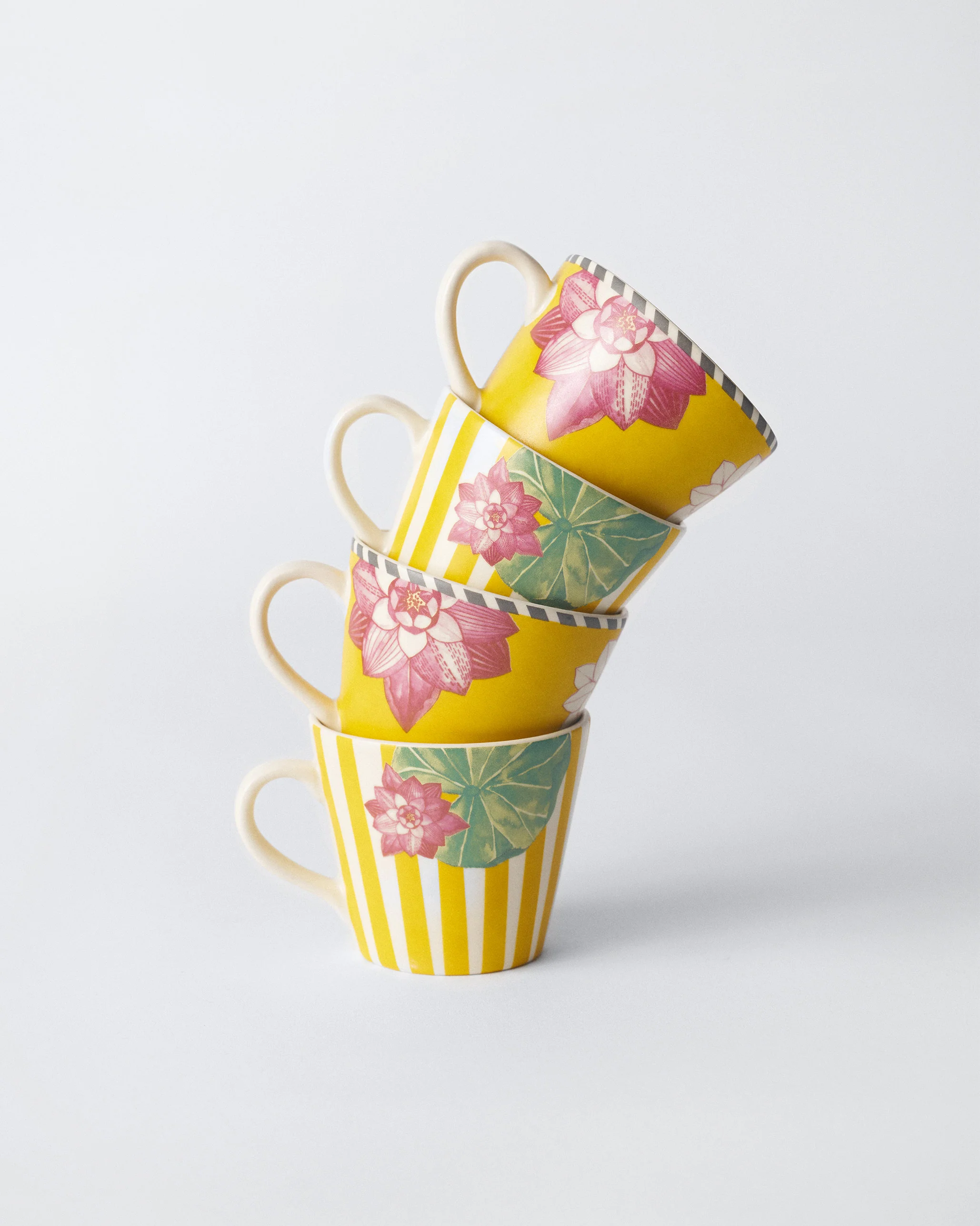 Lotus Garden Espresso Mug - Set of 4 - Image 8