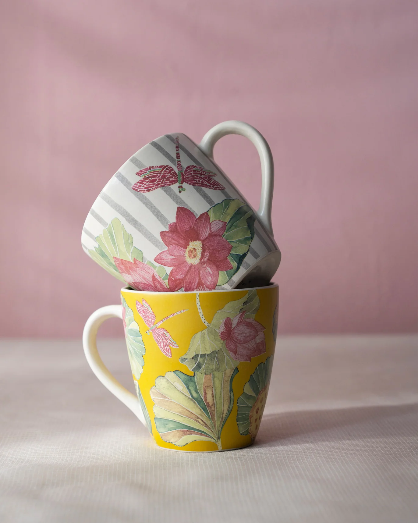 Lotus Garden Mugs (Set of 2) - Image 3