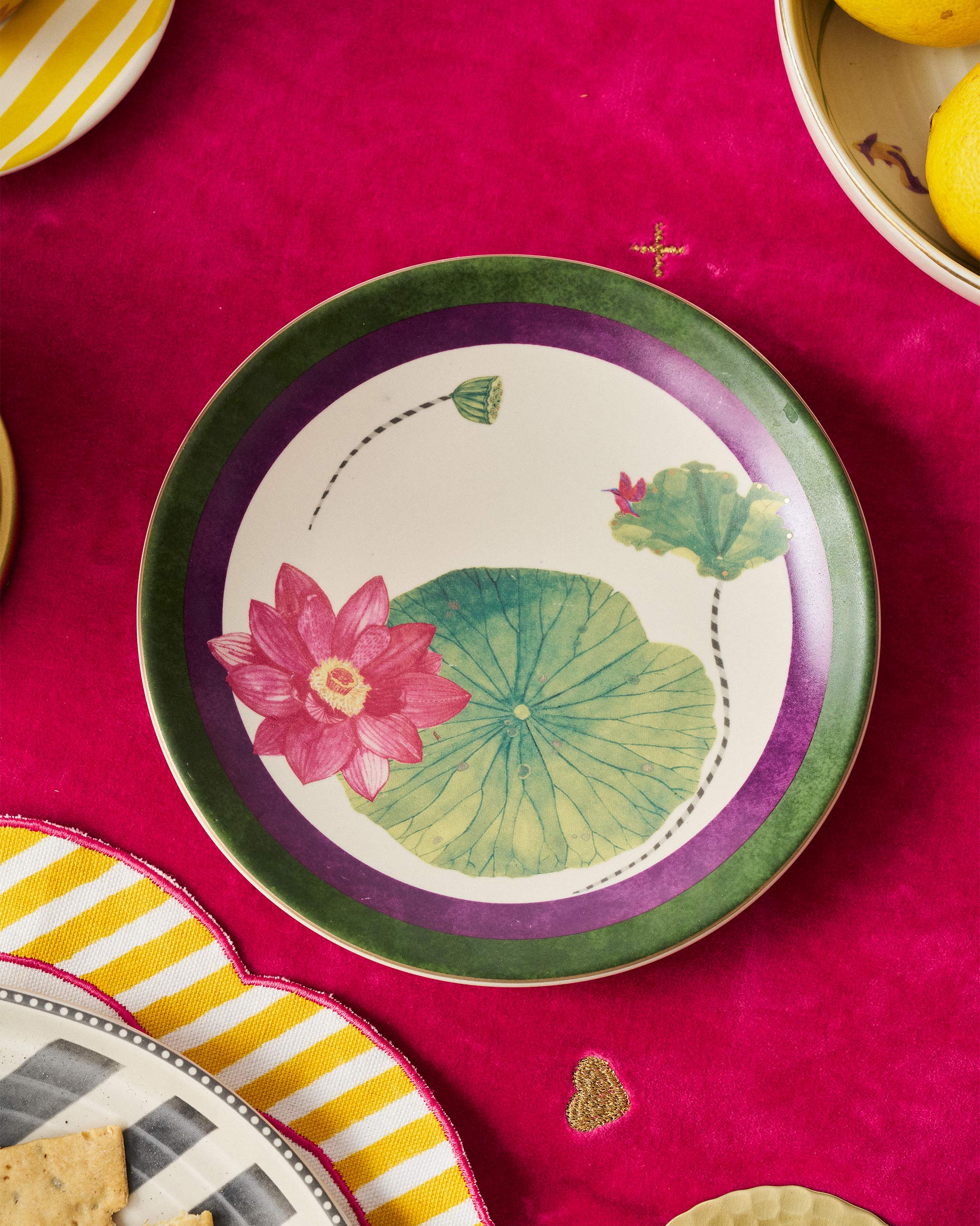 Lotus Garden Quarter Plate - Image 2