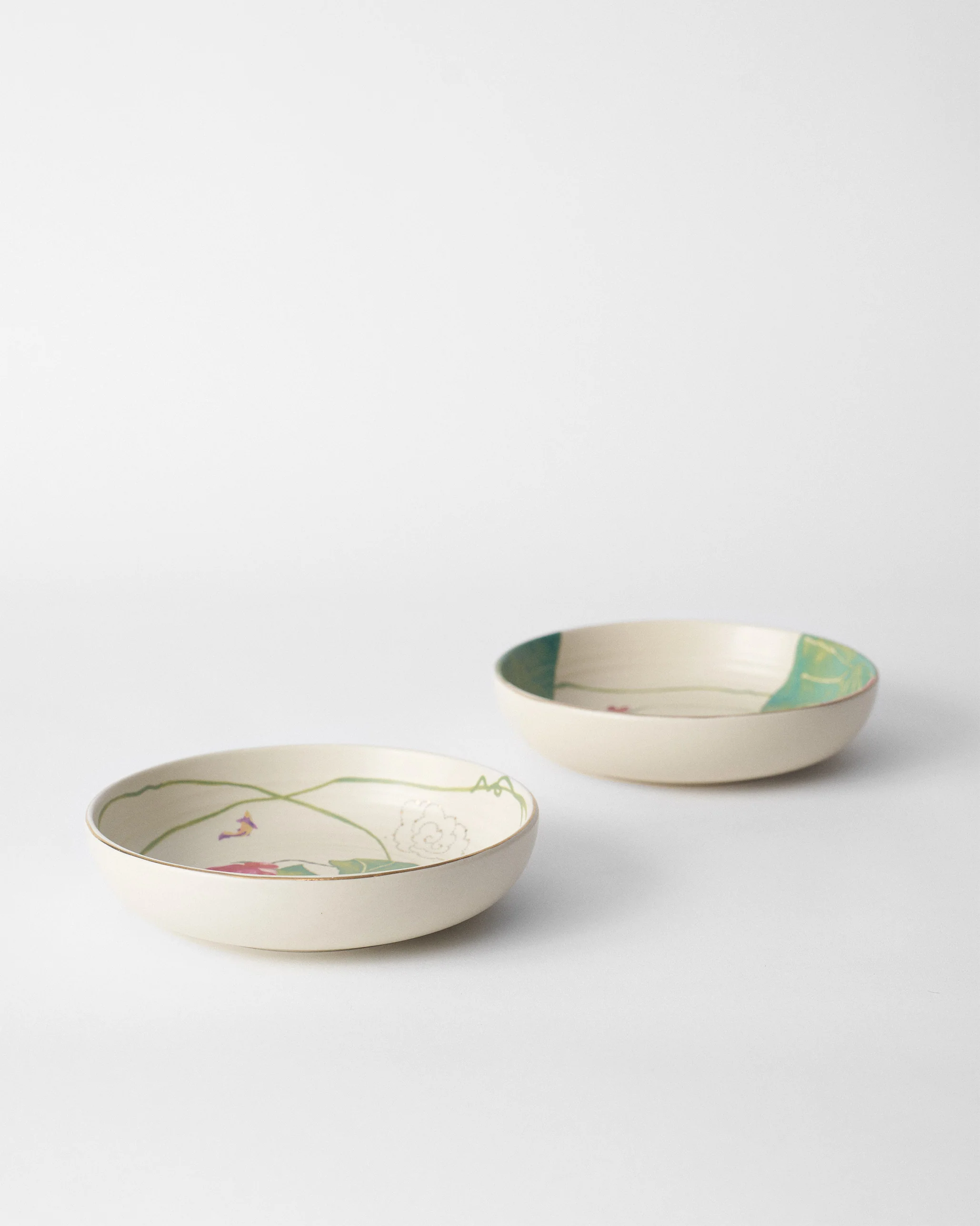 Lotus Garden Shallow Bowl - Set of 2 - Image 6