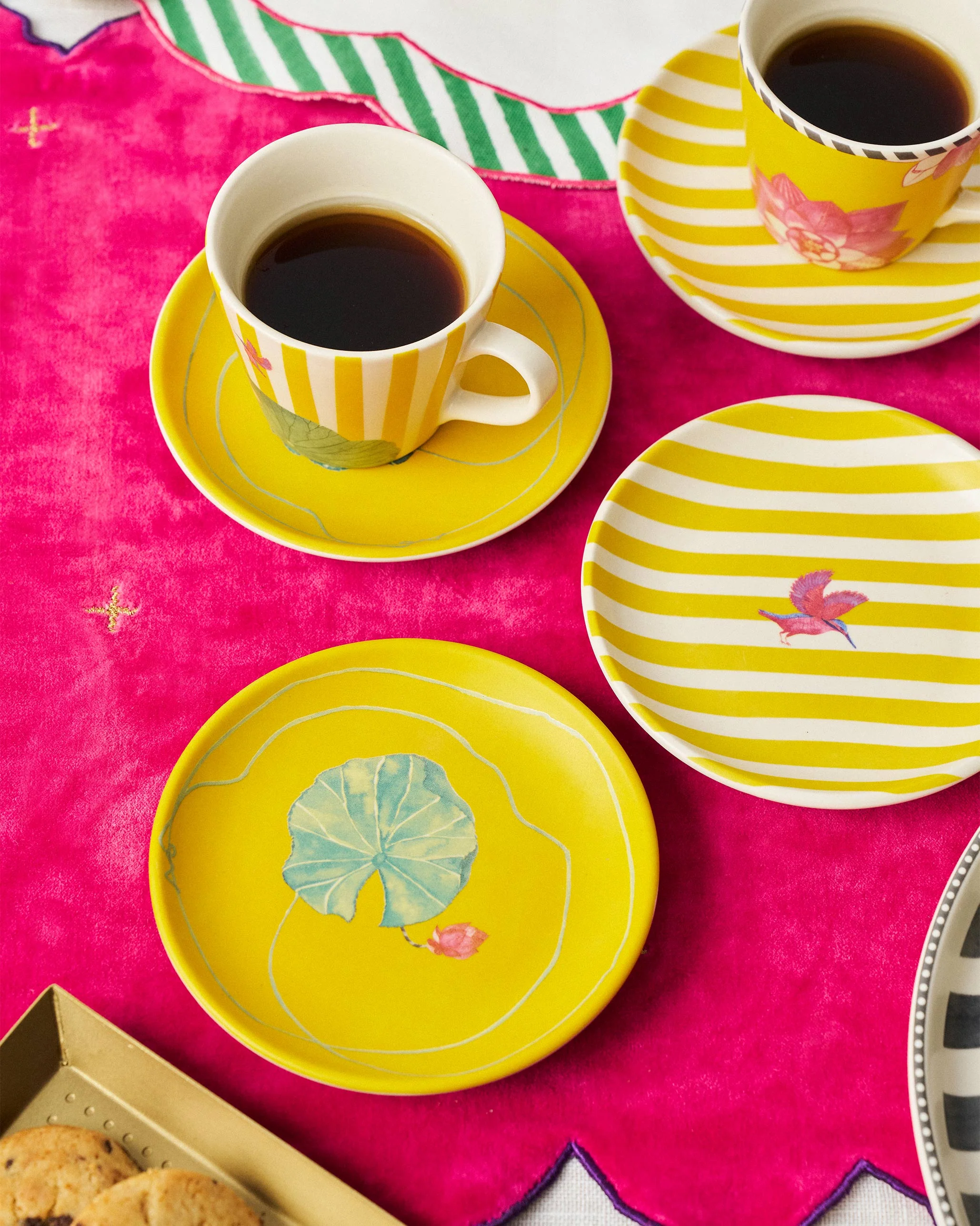 Lotus Garden Tea Plate - Set of 4 - Image 3