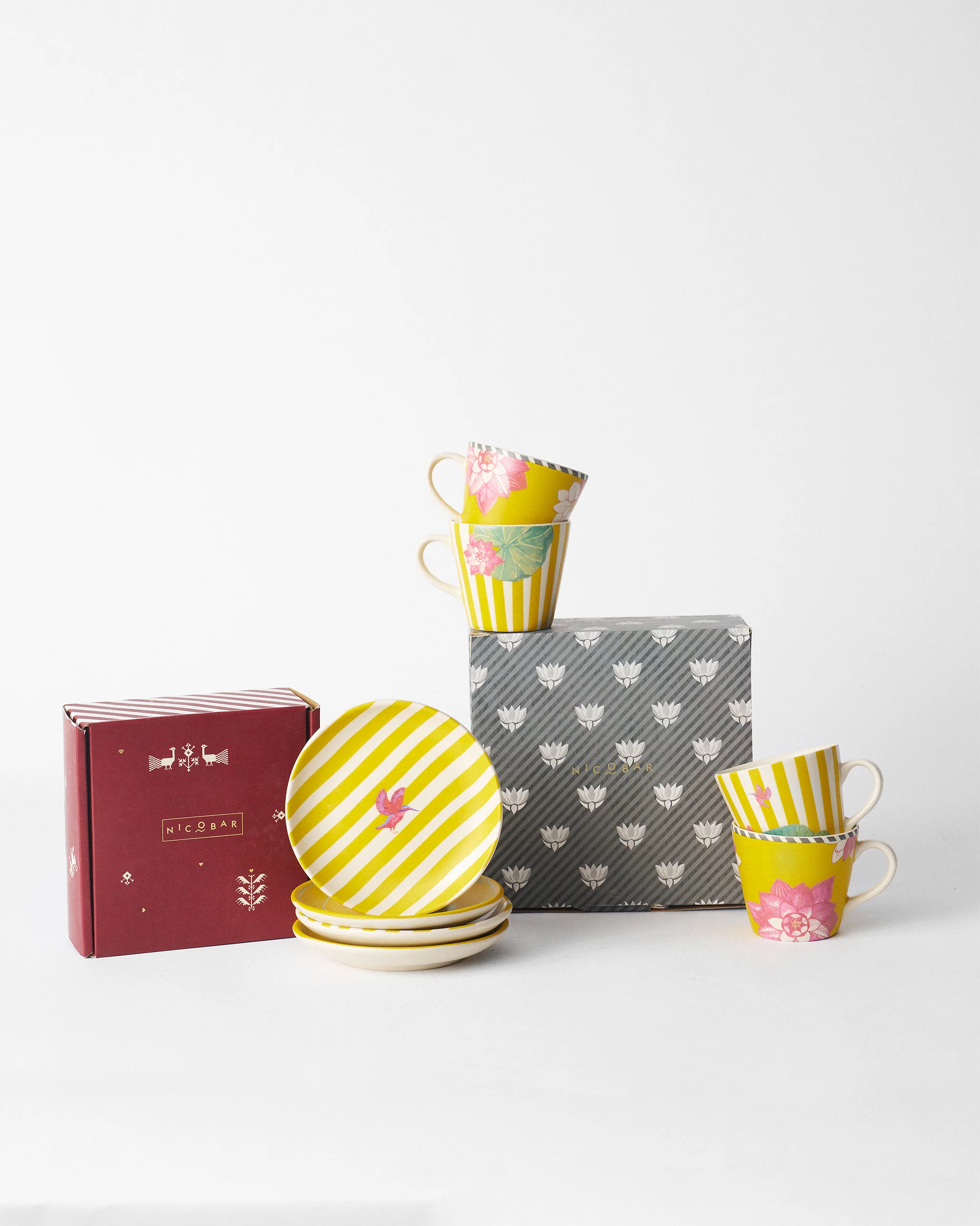 Lotus Garden Espresso Mug - Set of 4 - Image 9