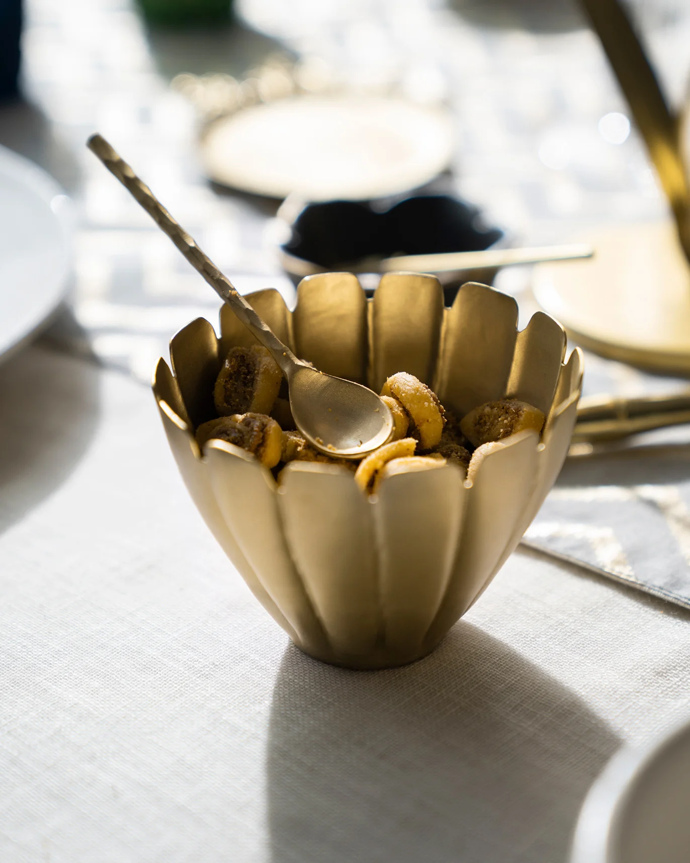 Lotus Snack Bowl & Spoon (set of 2) - Image 2