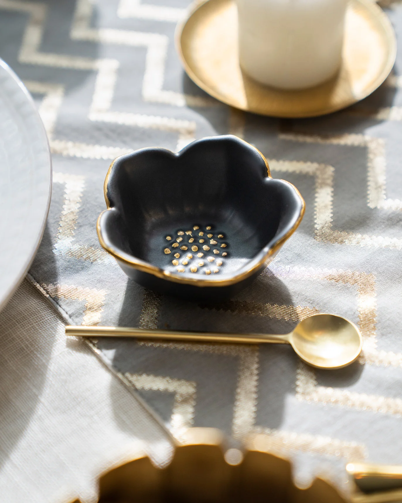 Lotus Trinket Tray & Spoon (Set of 2) - Image 3