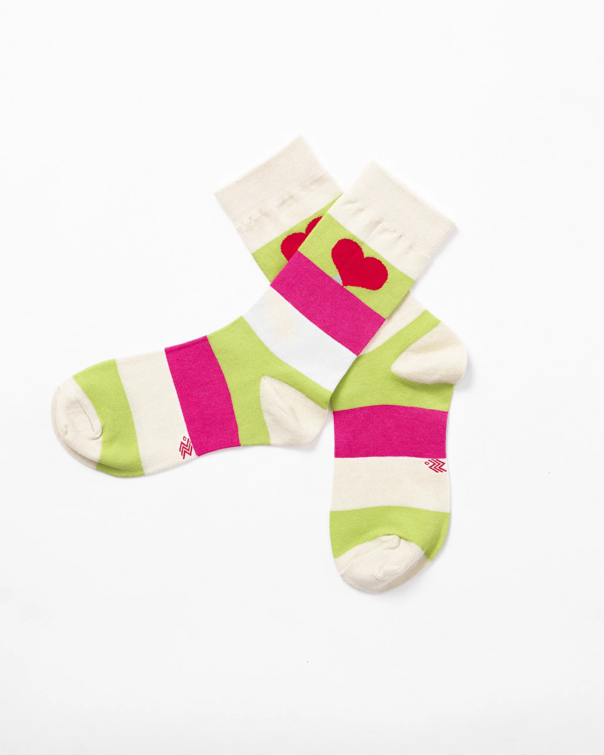 Lovestruck Socks - Fuchsia & Lime - Image 3