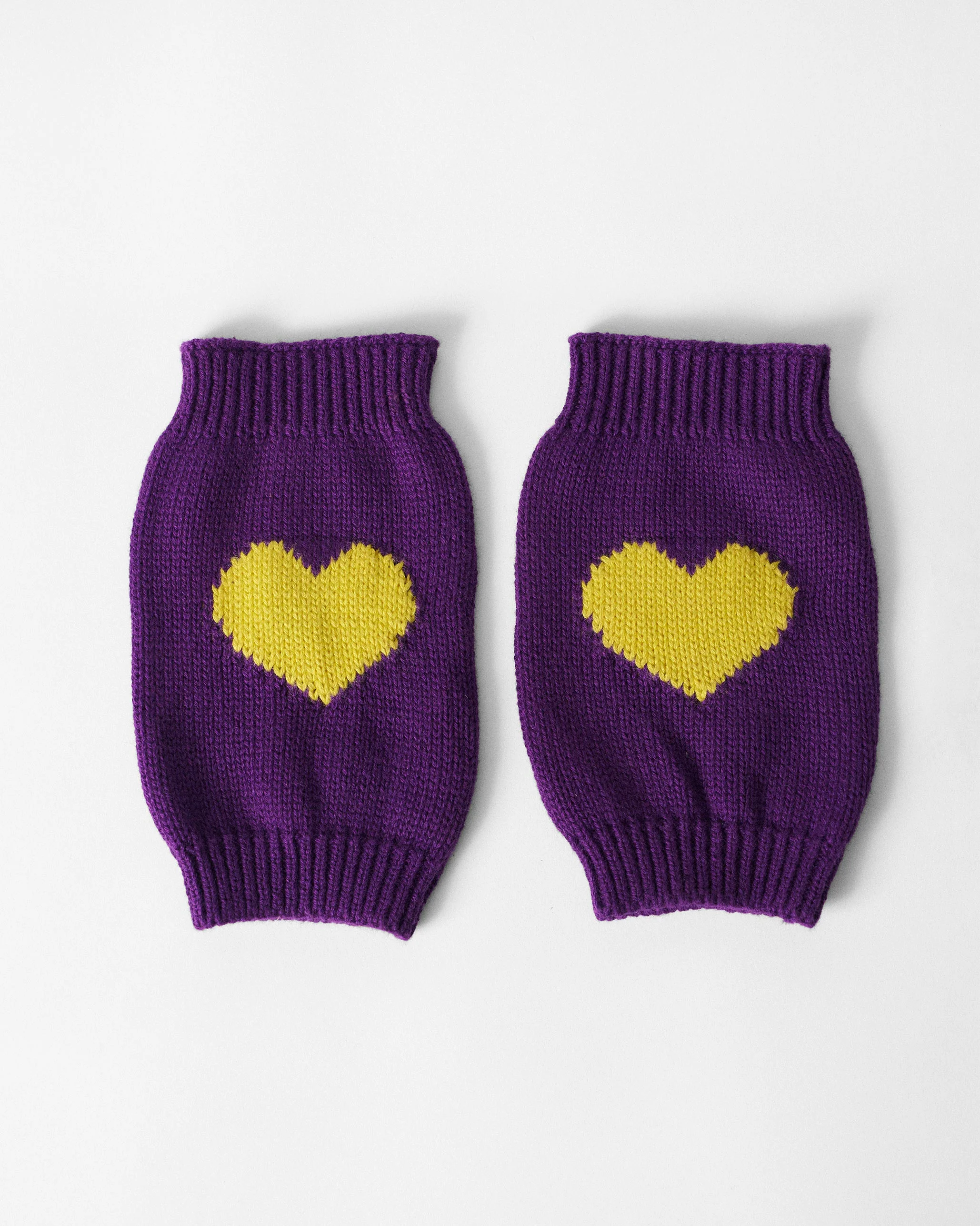 Luna Mittens - Purple & Chartreuse - Image 2
