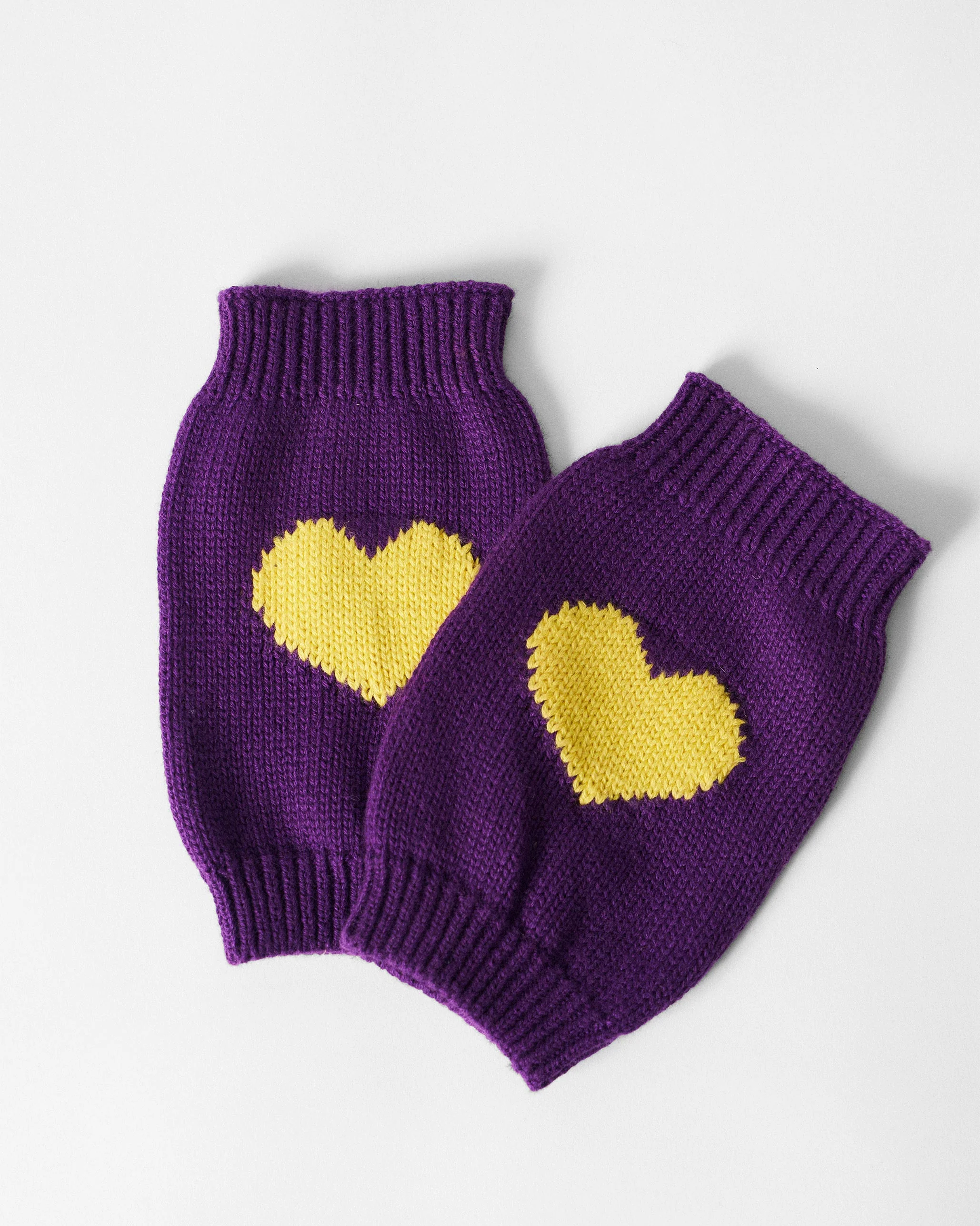 Luna Mittens - Purple & Chartreuse - Image 4