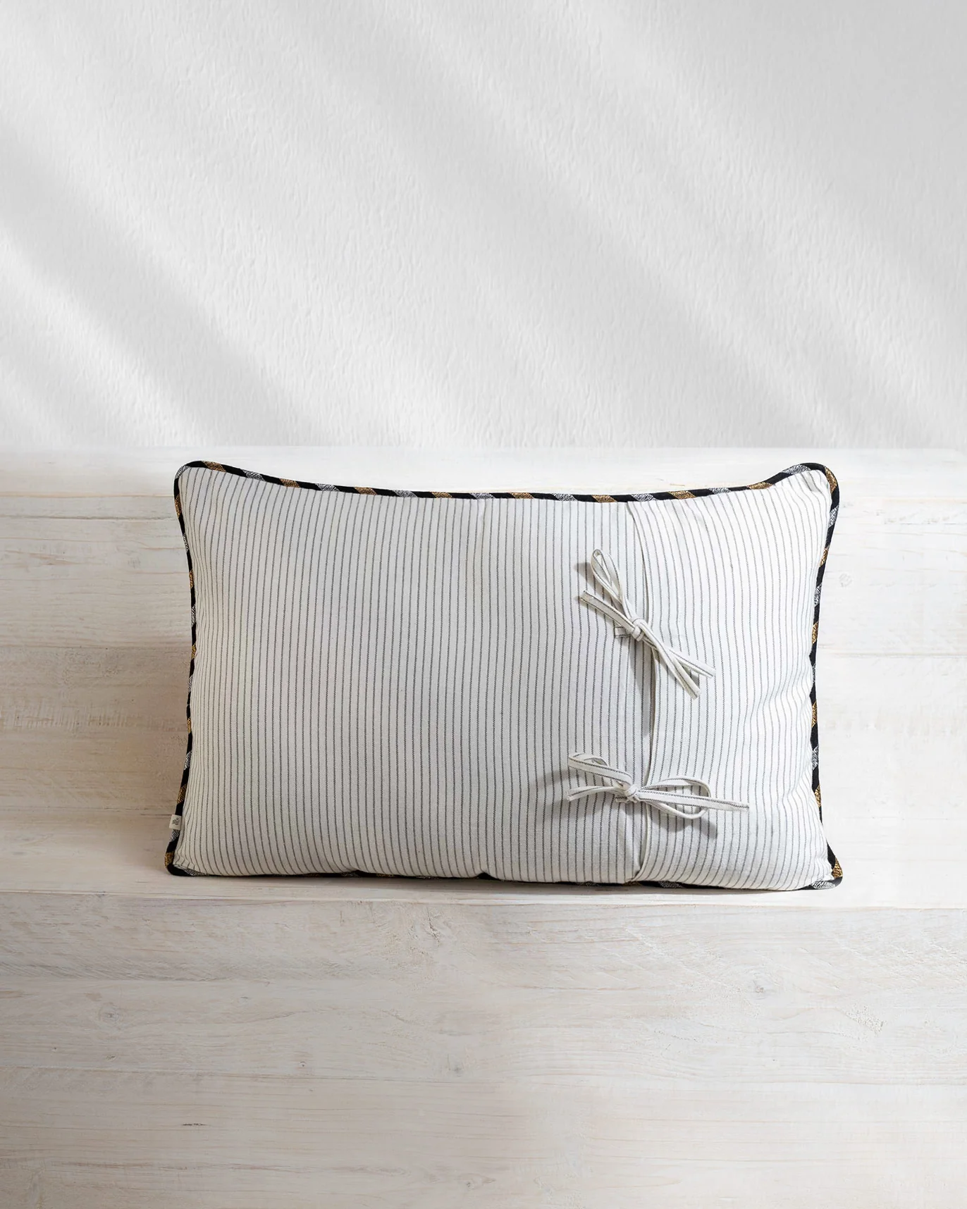 Madagascar Mango Lumbar Cushion Cover - Charcoal - Image 2