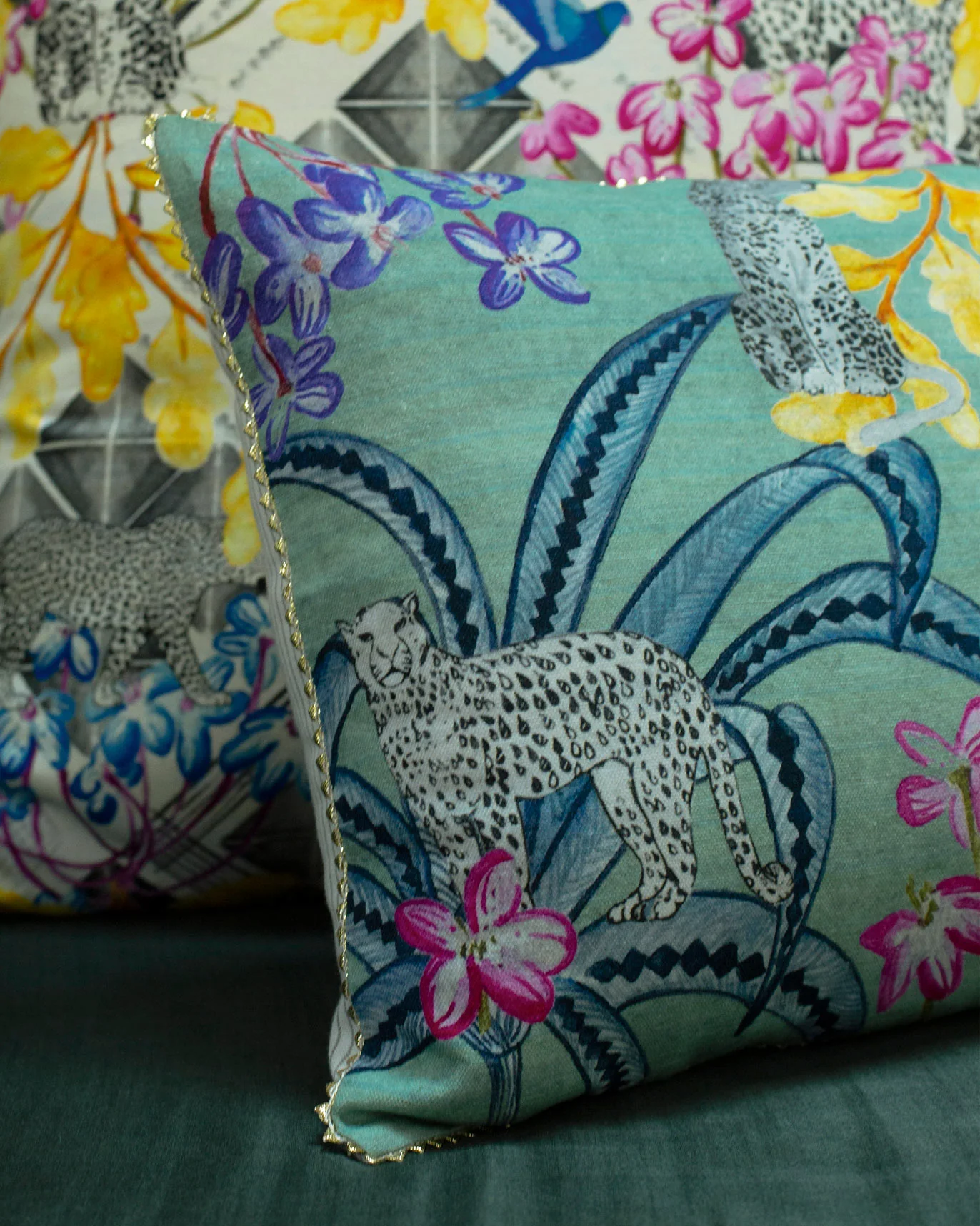 Madhumalti Lumbar Cushion Cover - Image 2