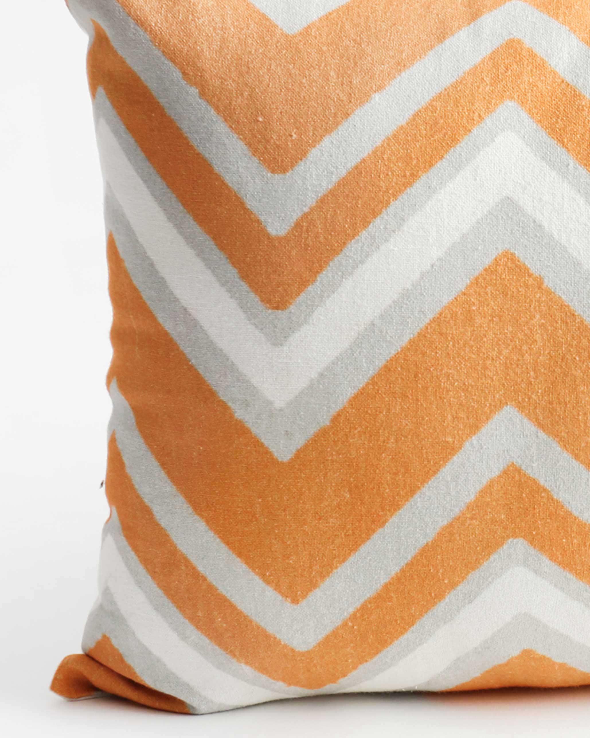 Mahe Chevron Pillow Cover -Tangerine - Image 2