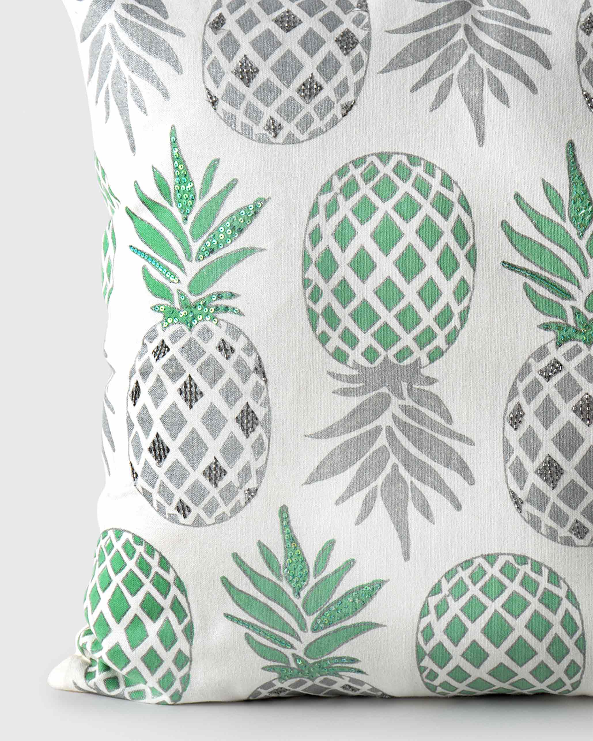 Mahe Pineapple Embellished Cushion Cover - Image 2