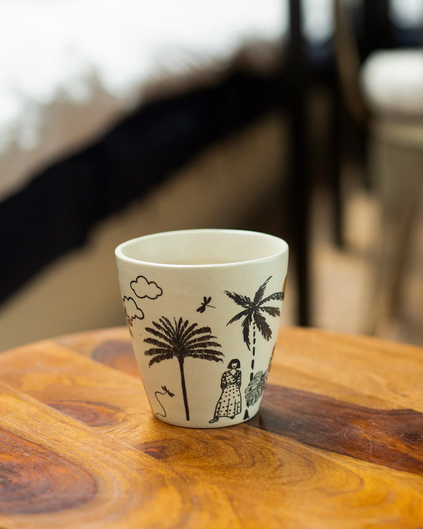Mandovi Palm Mug - Ivory - Image 3