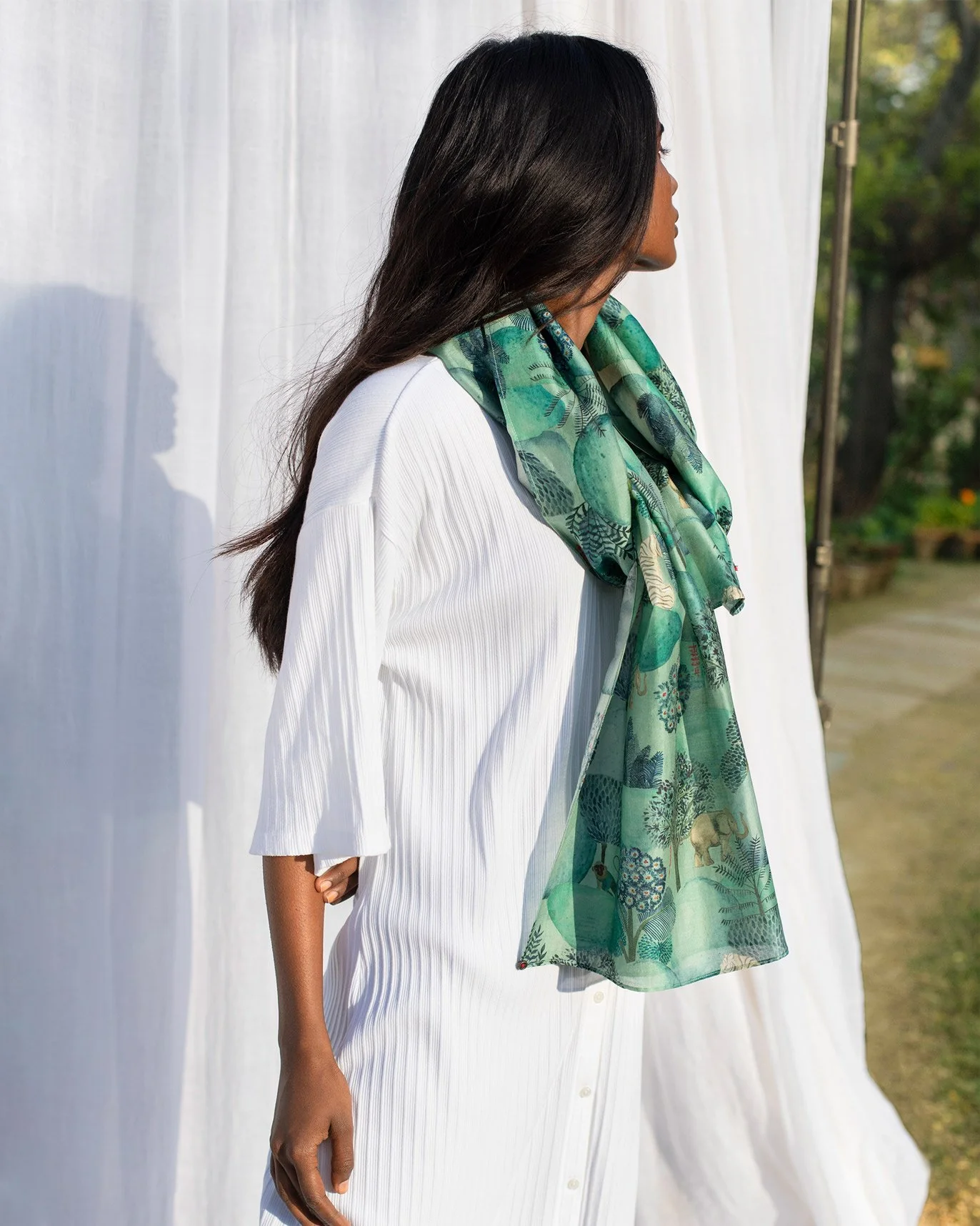 Mangrove Scarf - Blue - Image 5
