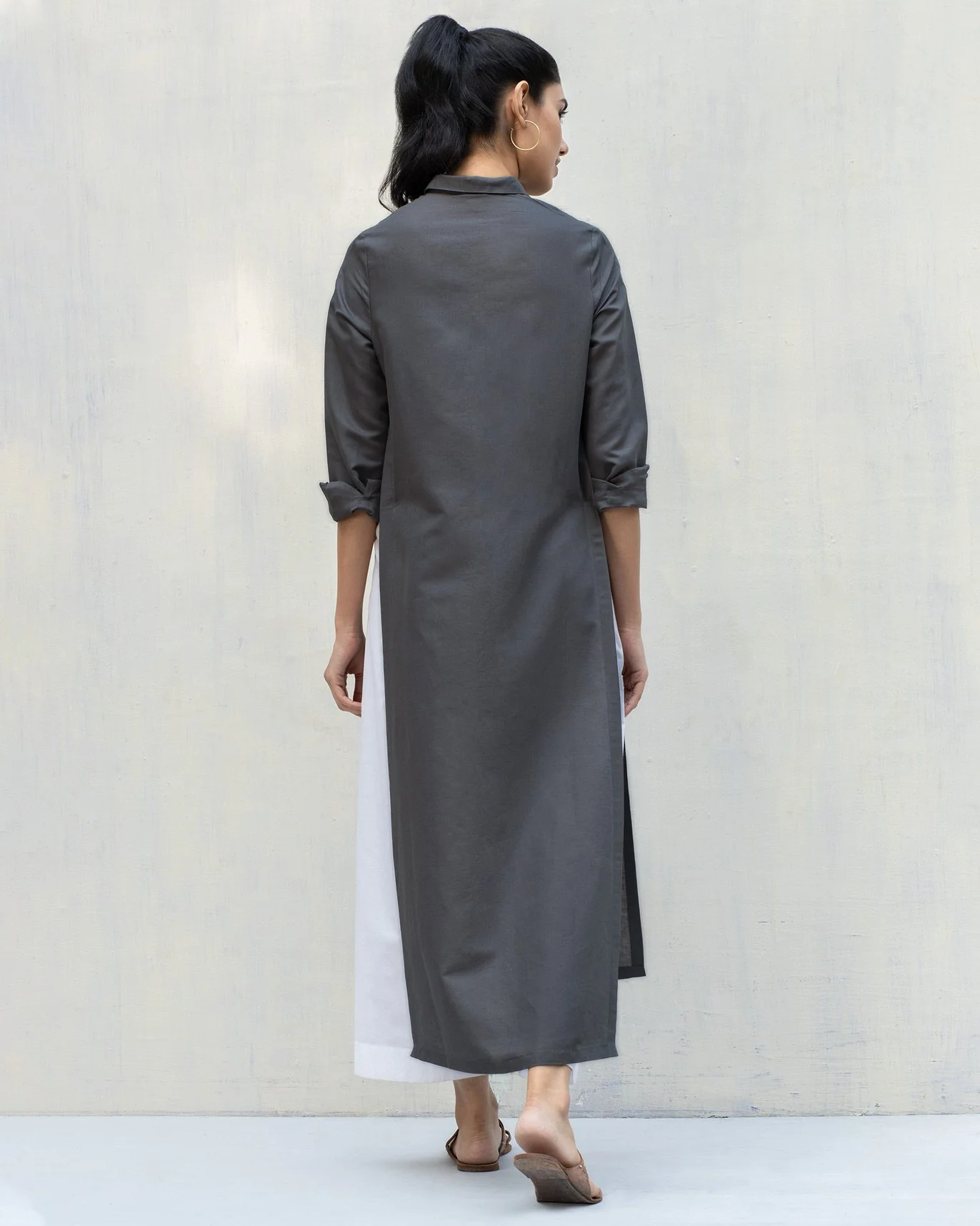 Many Moons Kurta - Charcoal - Image 2