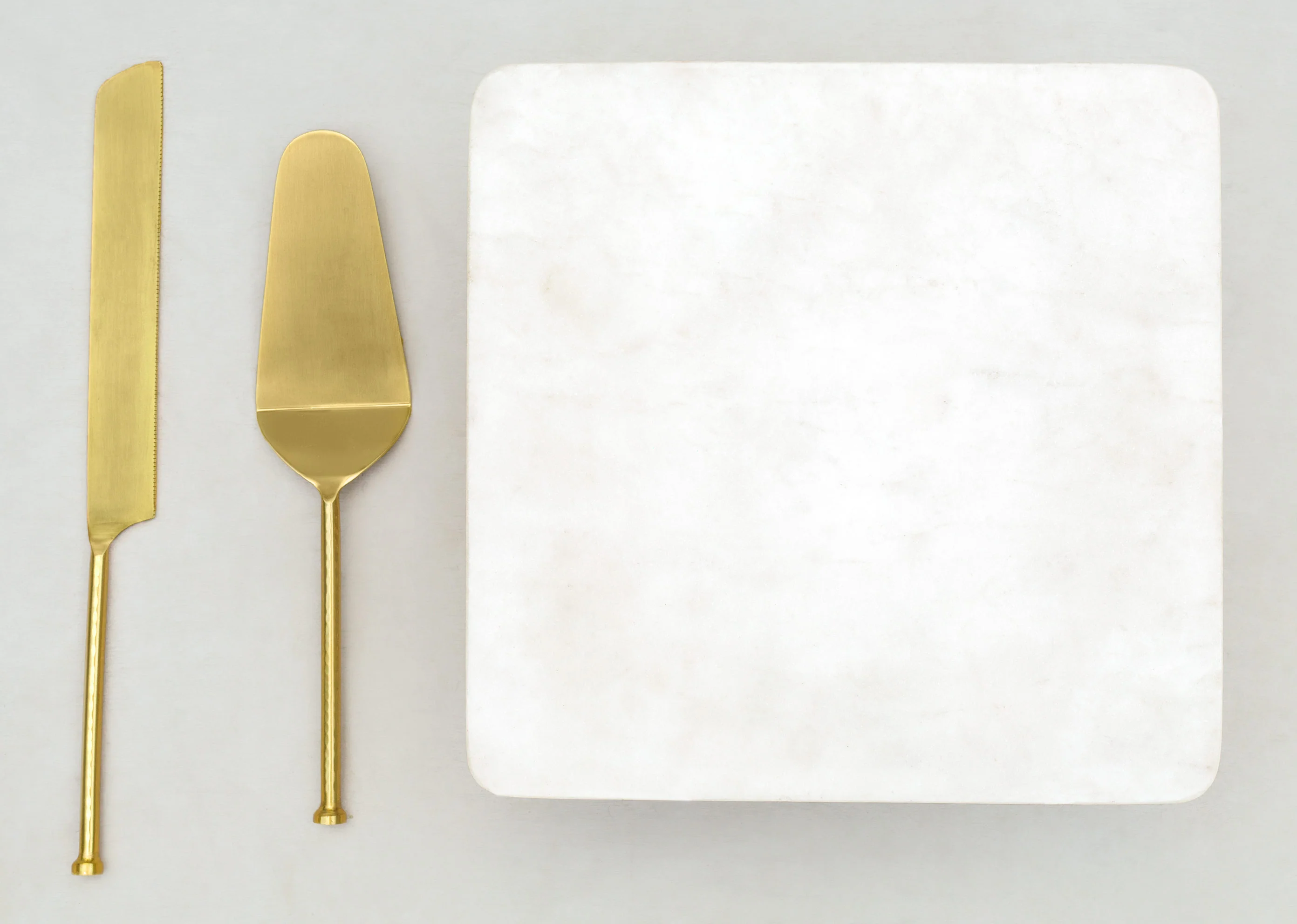 Marble Cake Stand & Server Set - Large - Image 3