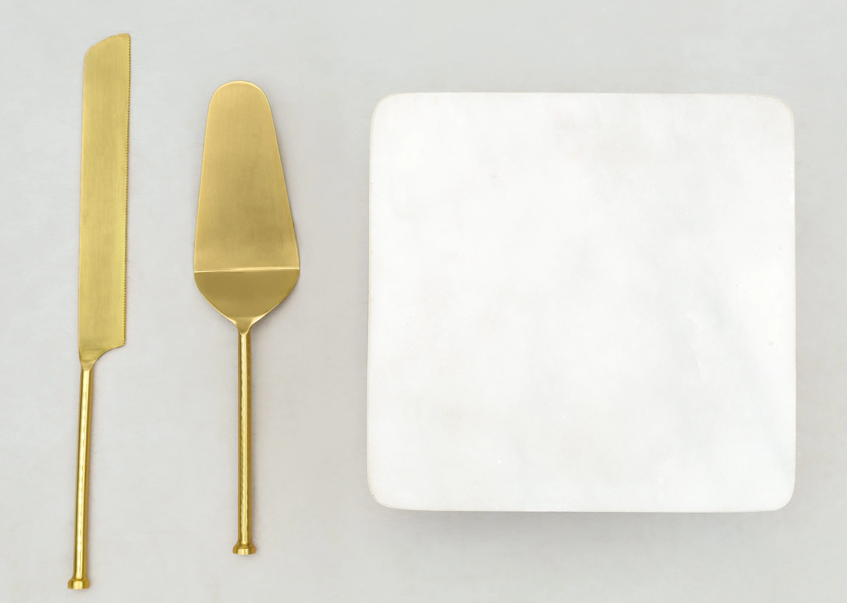 Marble Cake Stand & Server Set - Small - Image 3