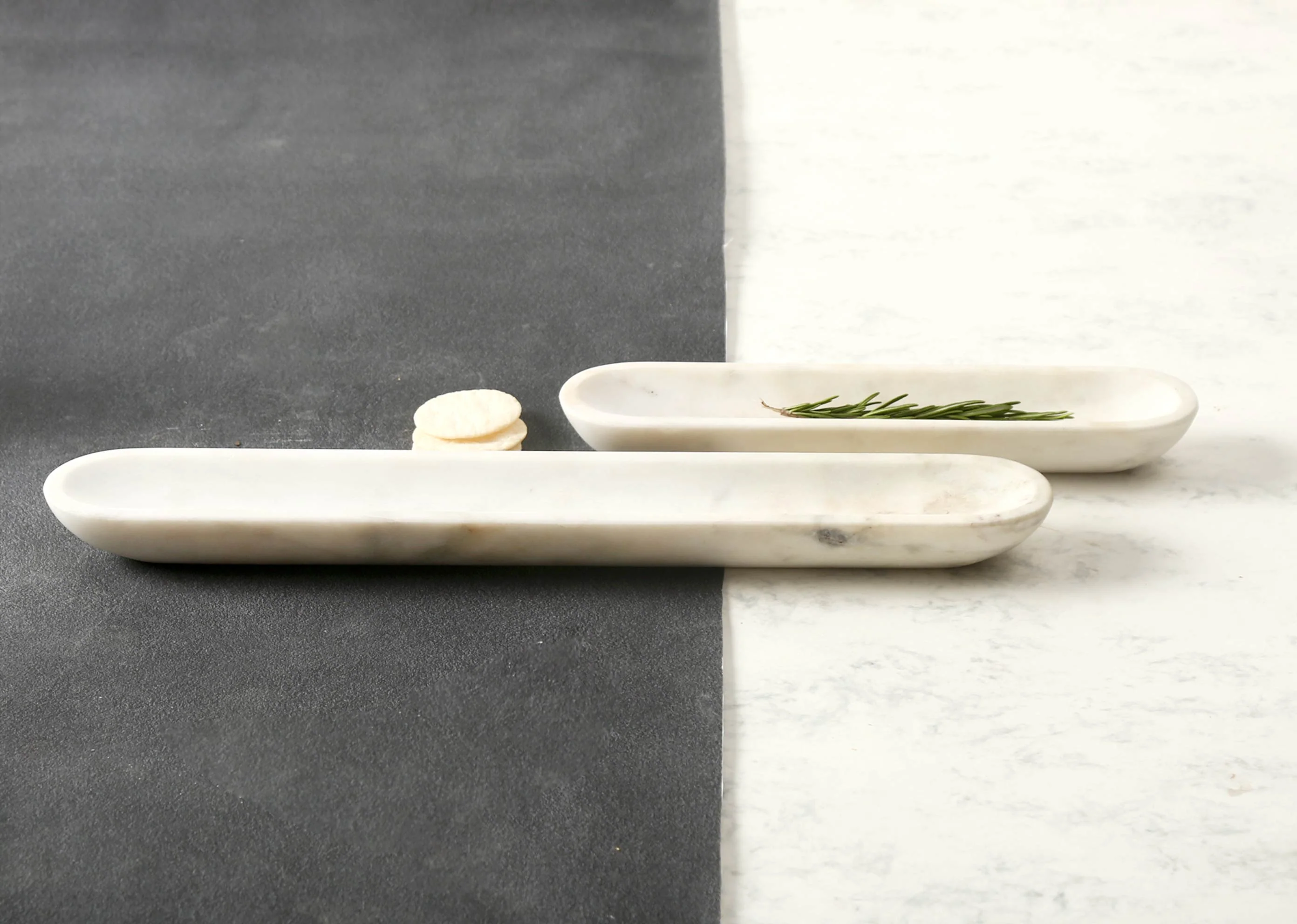 Marble Olive Boat - Large - Image 3