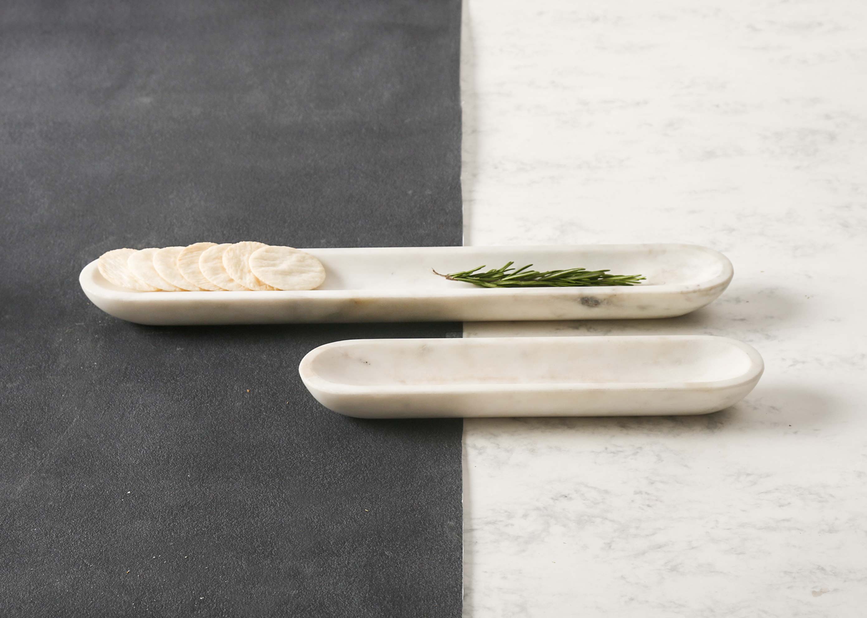 Marble Olive Boat - Small - Image 3