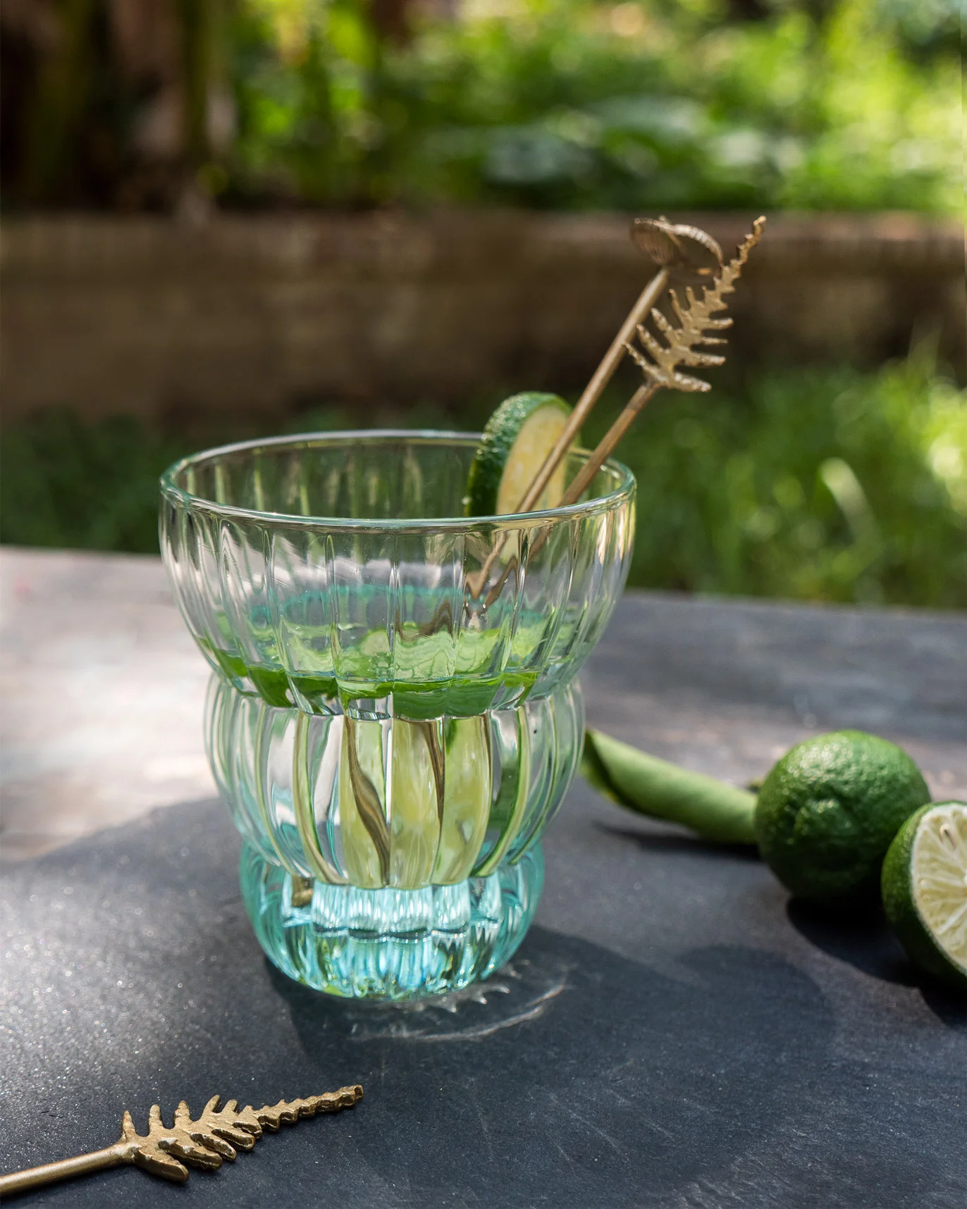 Marina Stackable Glass - Mint - Image 2