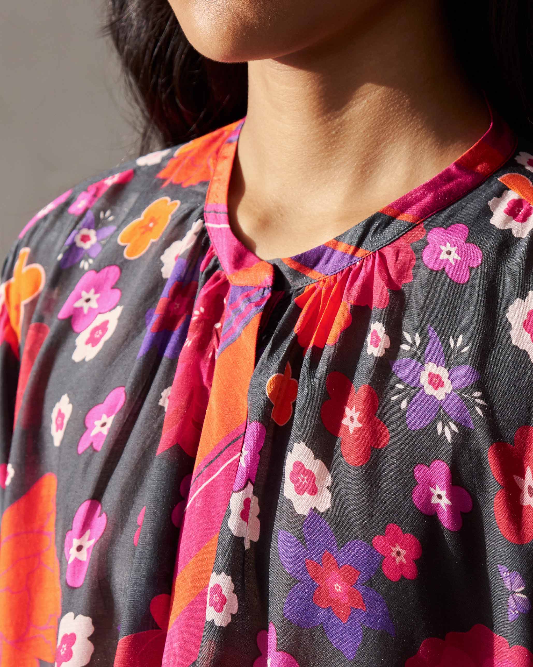 Marrakech Raglan Sleeve Top - Multi Color - Image 2