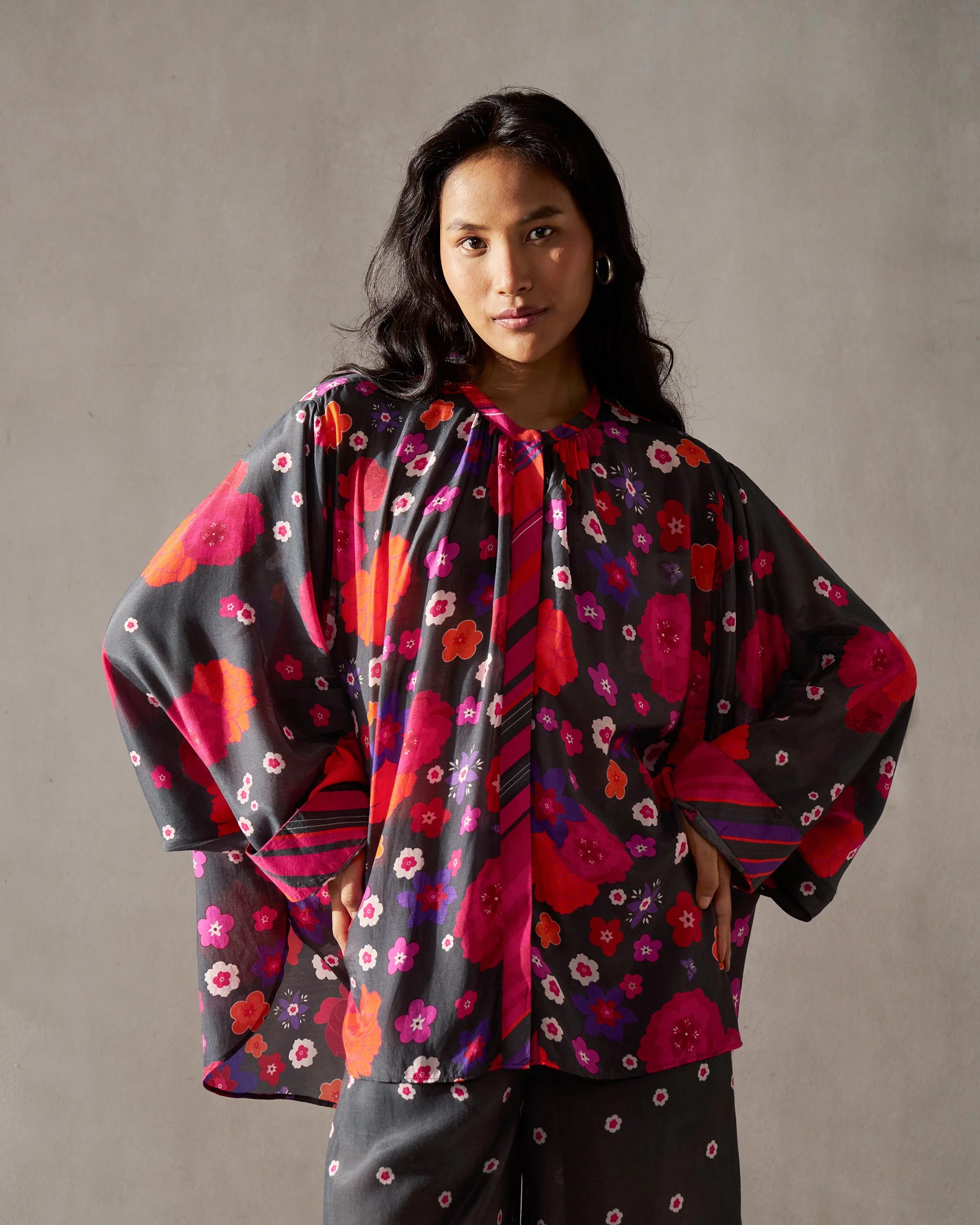 Marrakech Raglan Sleeve Top - Multi Color - Image 5