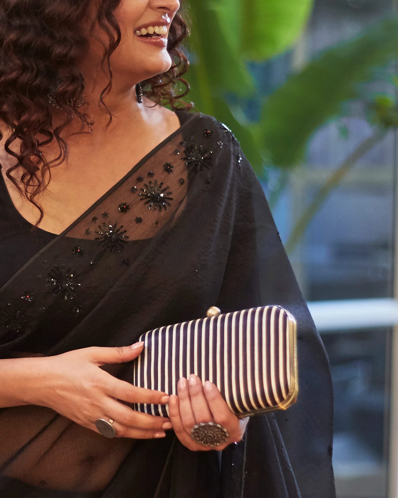 Martini Clutch - Ivory & Black - Image 2