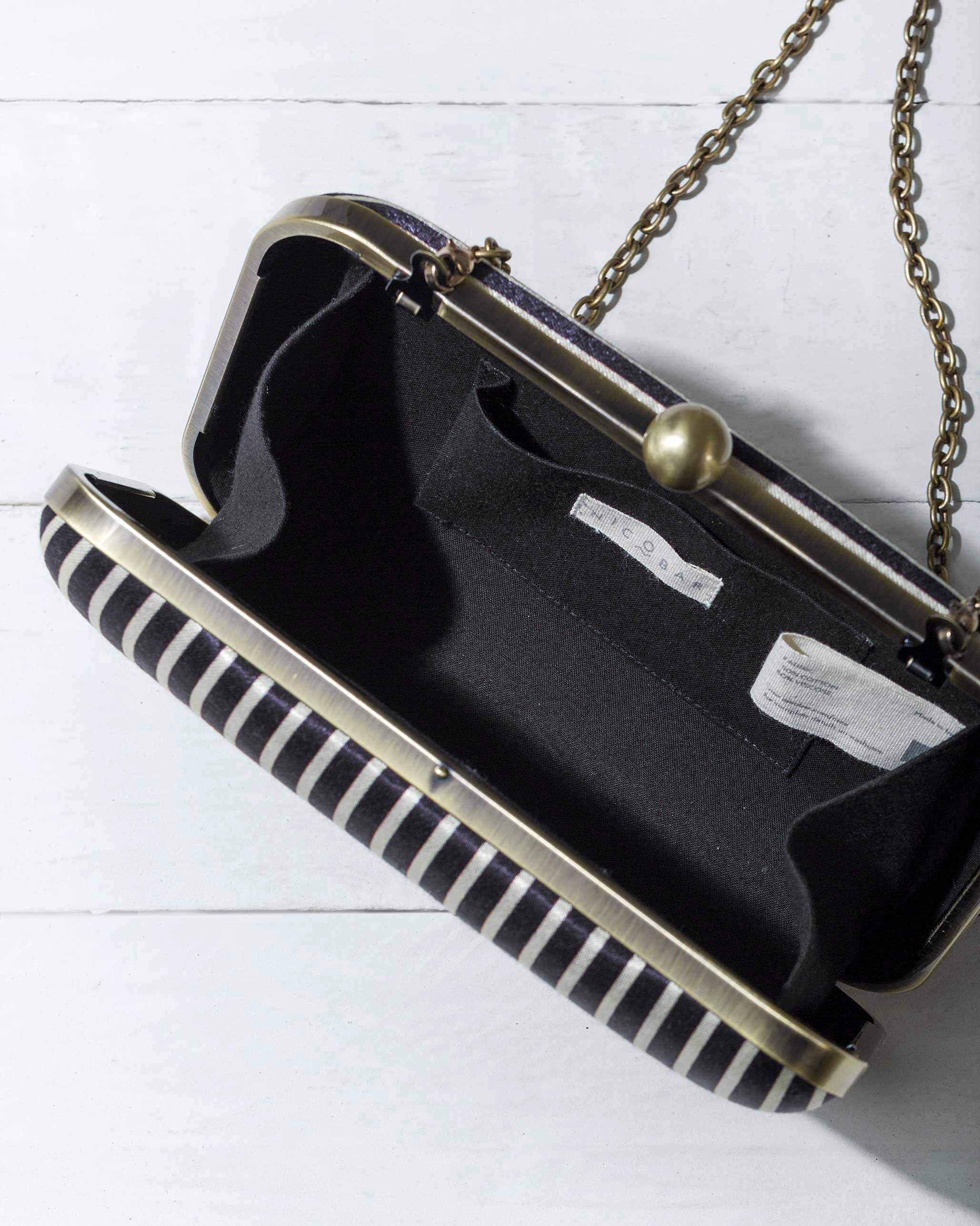 Martini Clutch - Ivory & Black - Image 4