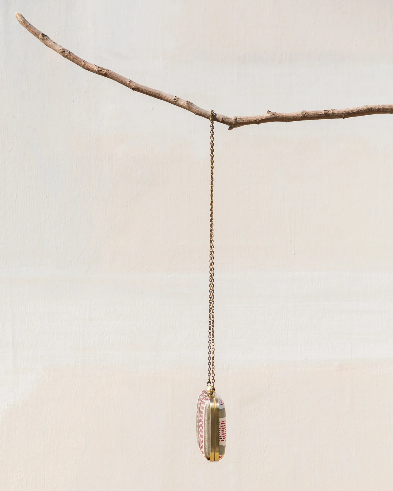 Martini Clutch - Silver Sage & Red - Image 2