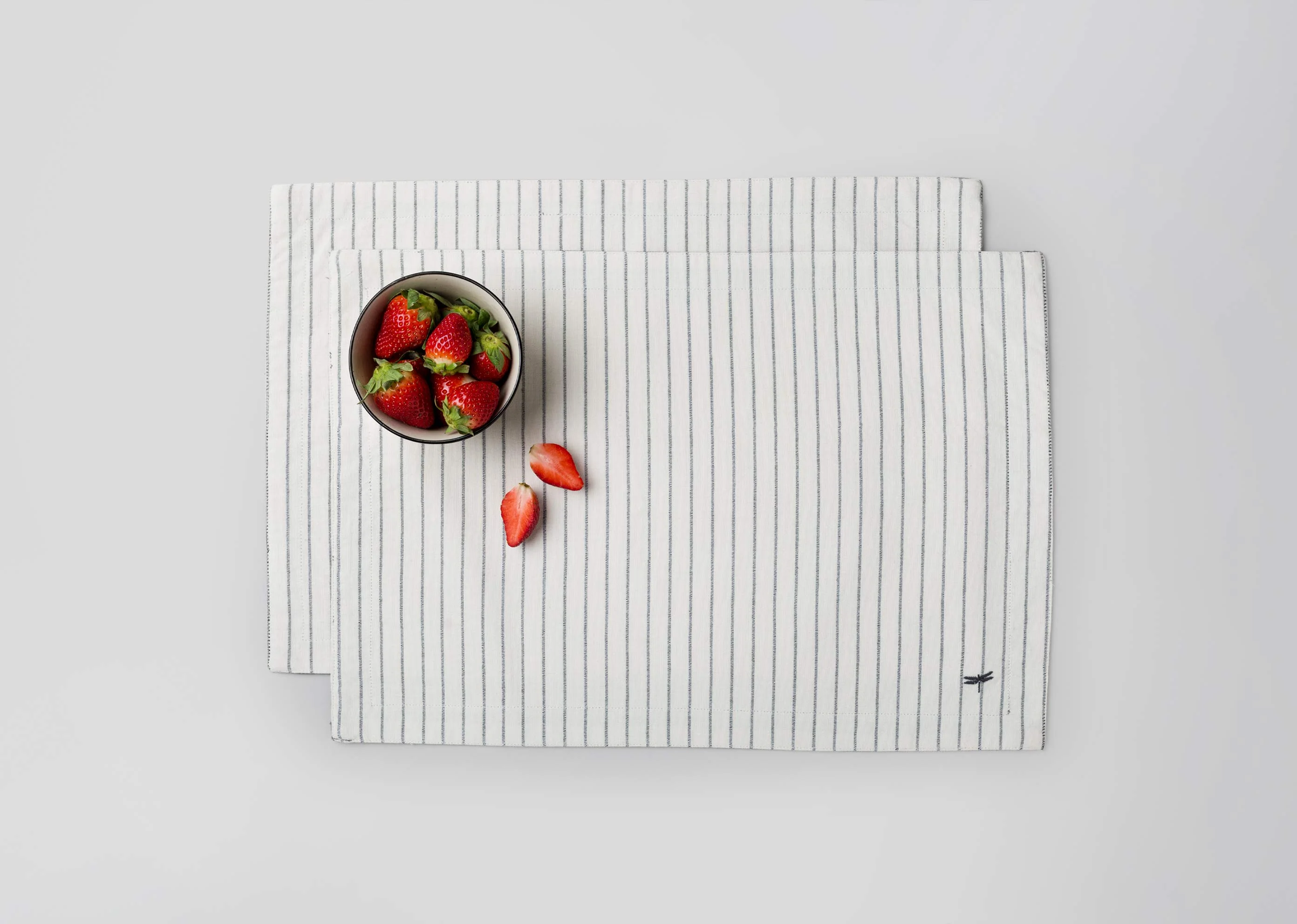 Massugu Placemat (Set of 2) - Ivory & Grey - Image 3