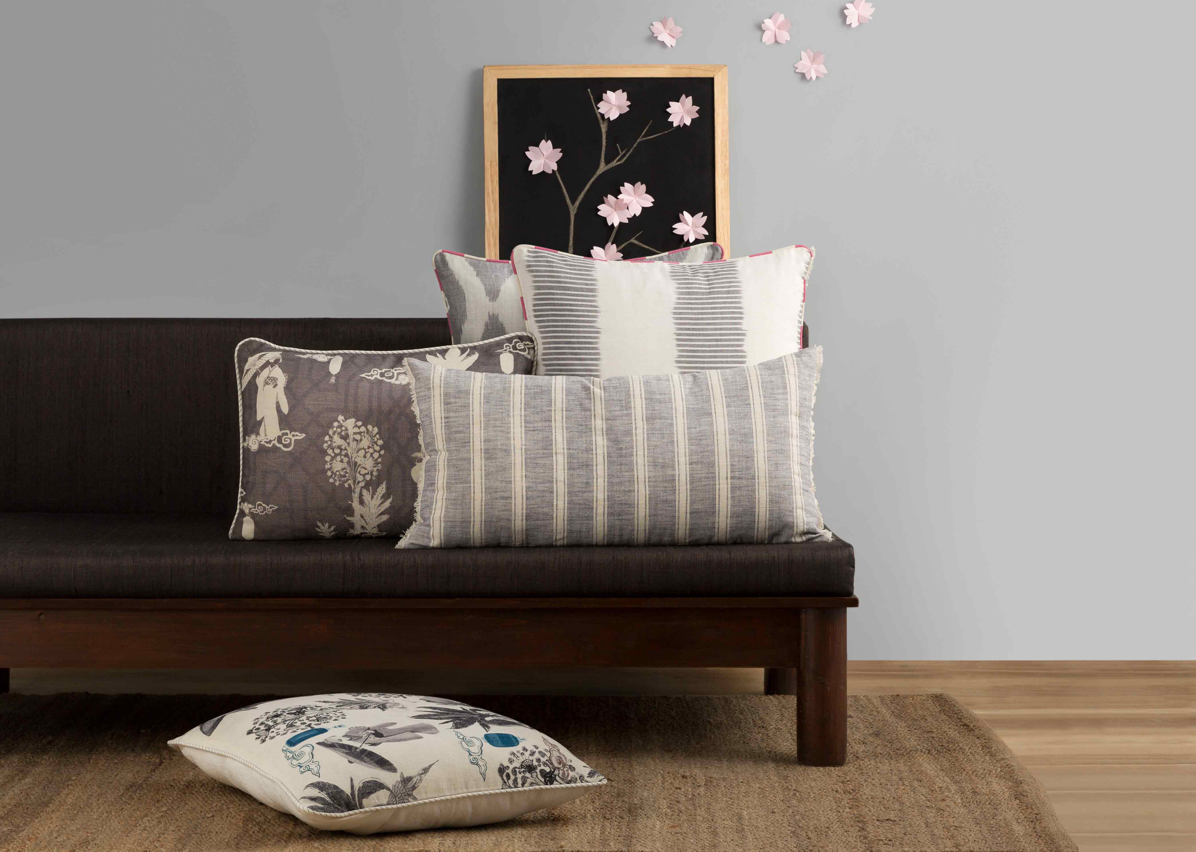 Massugu Stripe Pillow Cover - Grey - Image 3