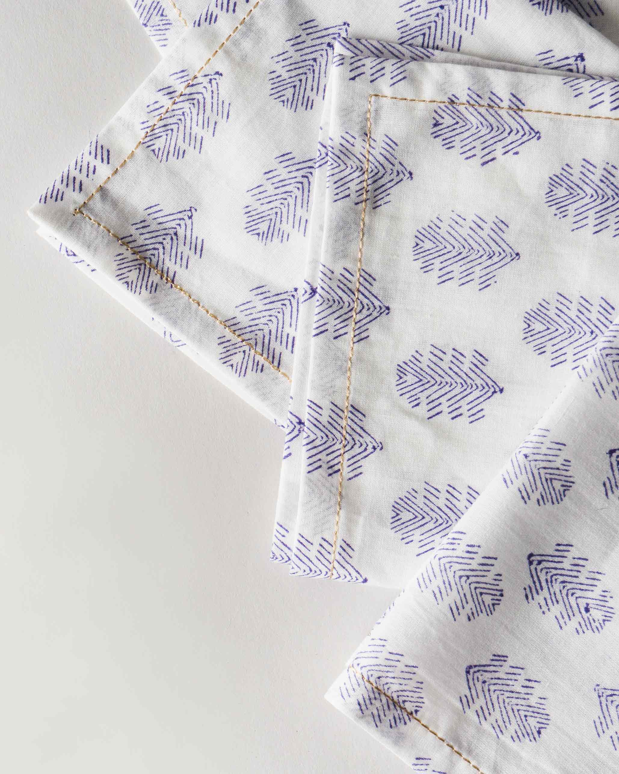 Matsu Cocktail Napkins (Set Of 6) - Purple - Image 2