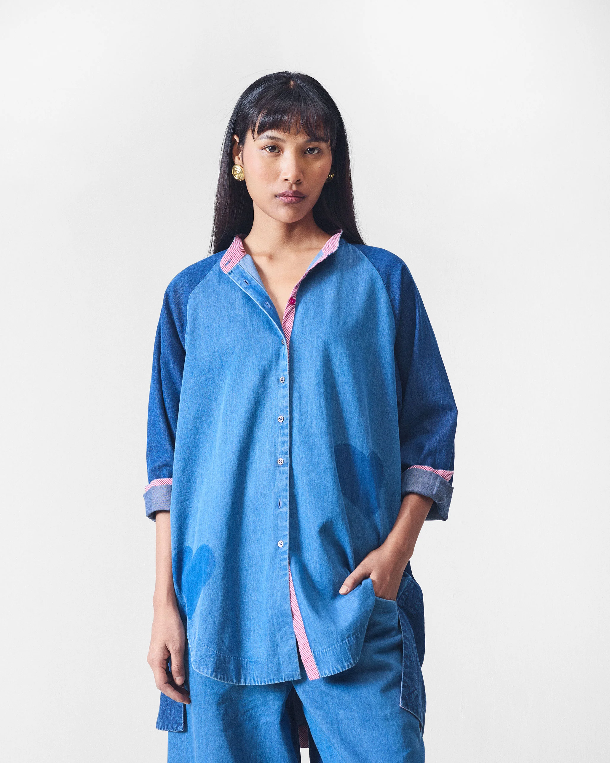 Memento Kurta - Denim - Image 3