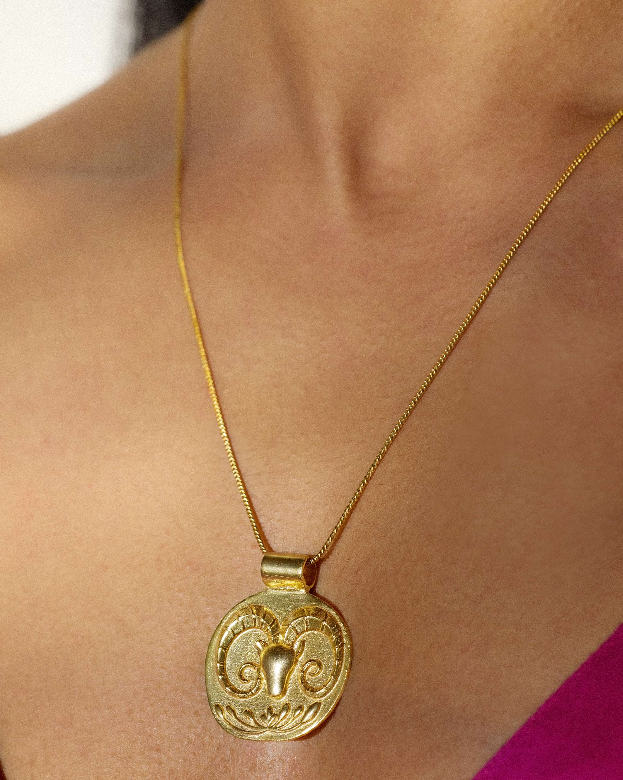 Mesh Charm (Aries) - Gold - Image 2