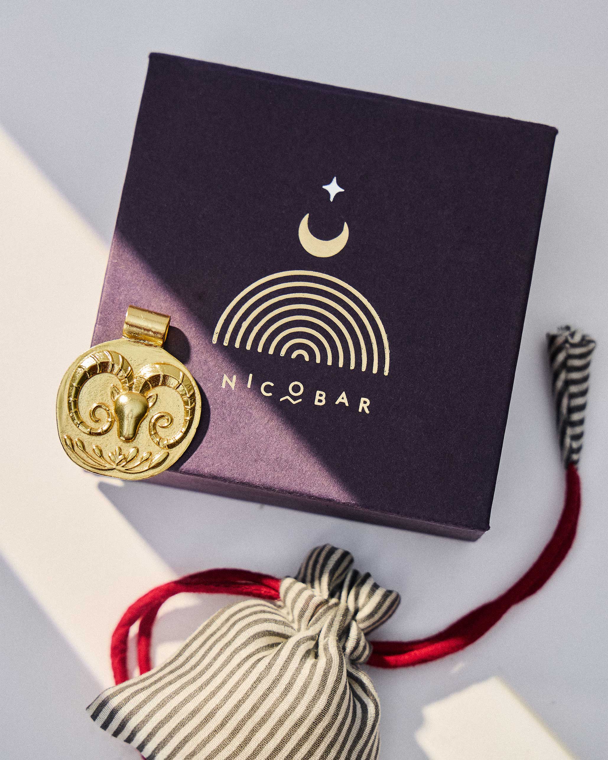 Mesh Charm (Aries) - Gold - Image 4