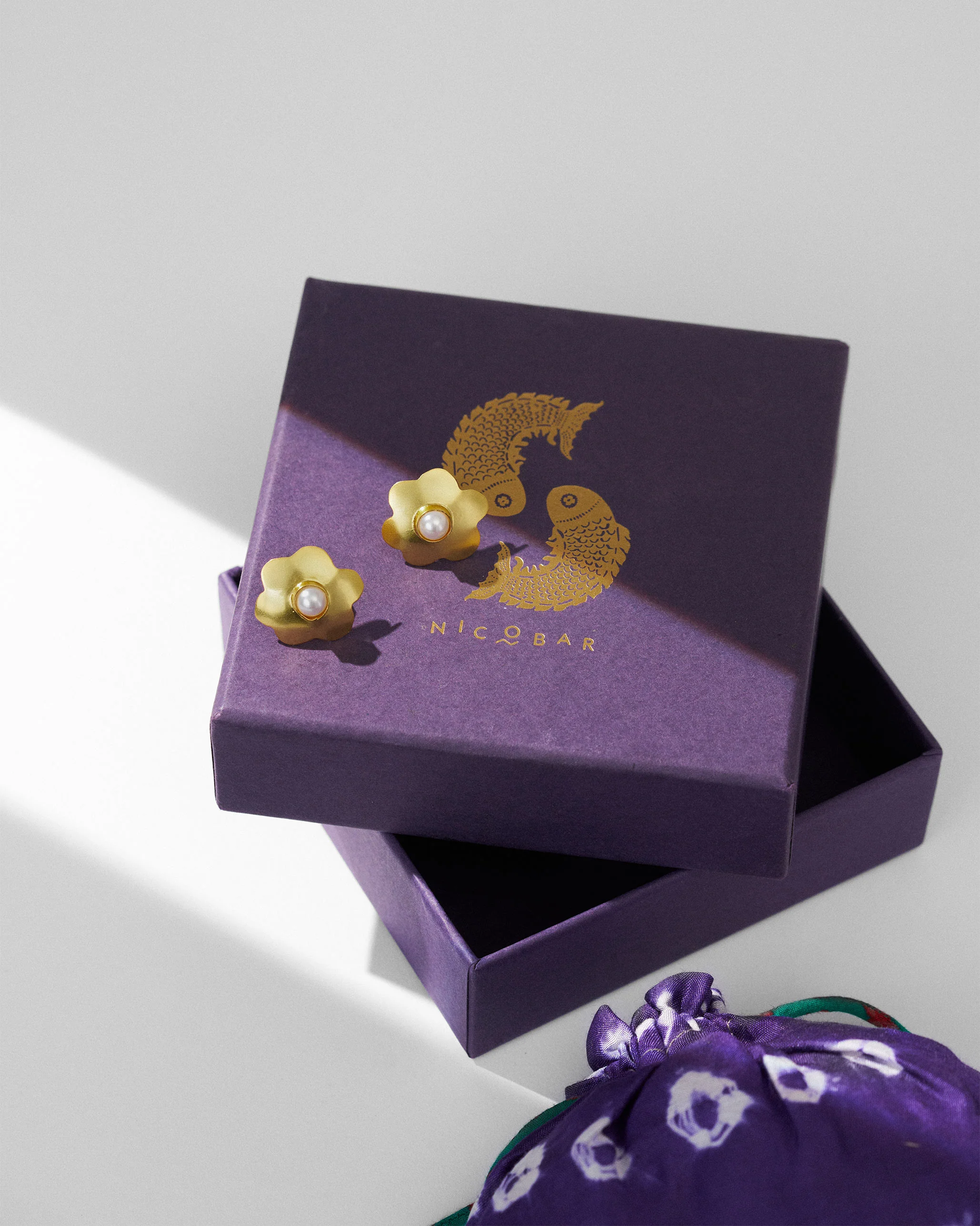 Micro Love Studs - Gold - Image 4