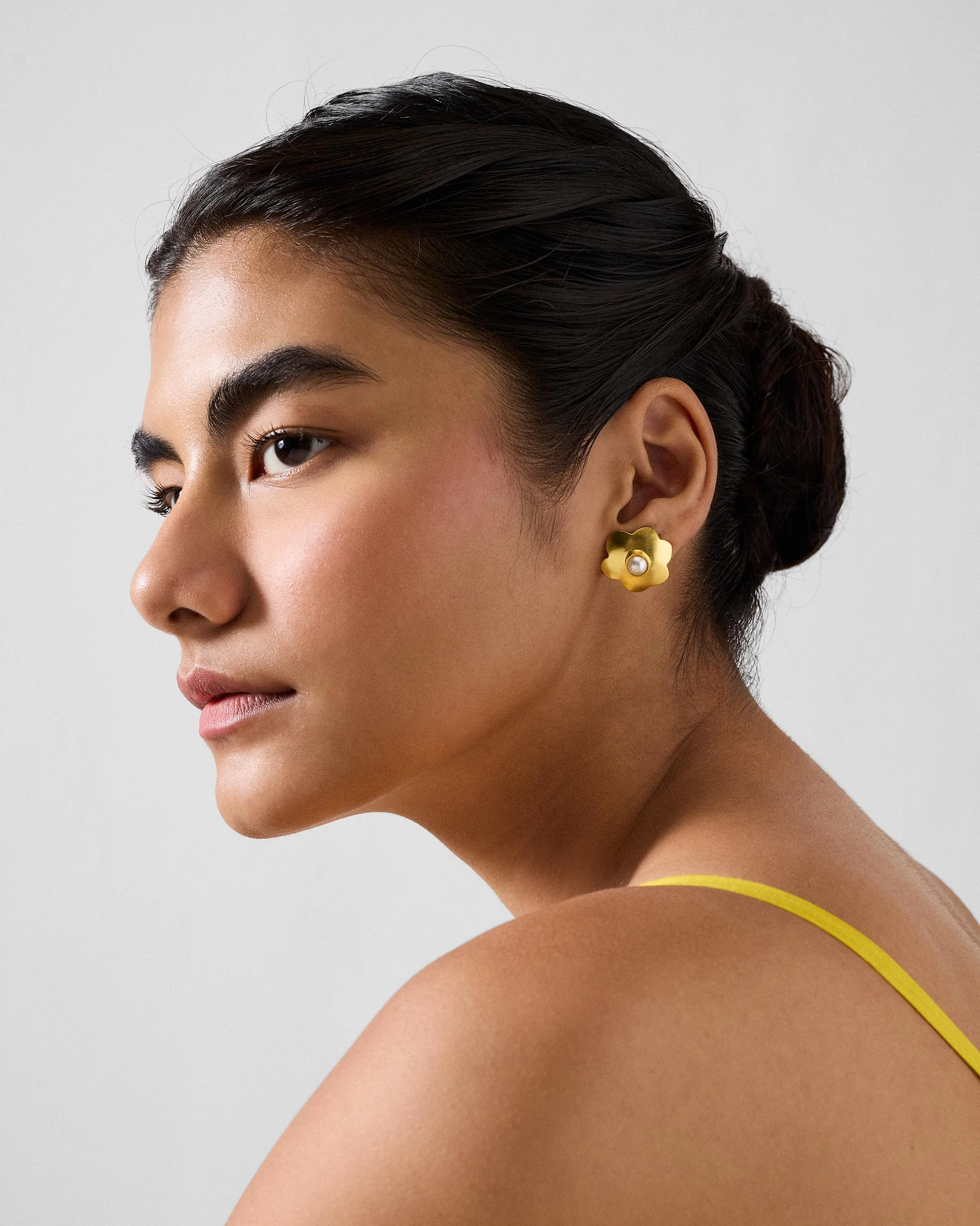 Micro Love Studs - Gold - Image 5