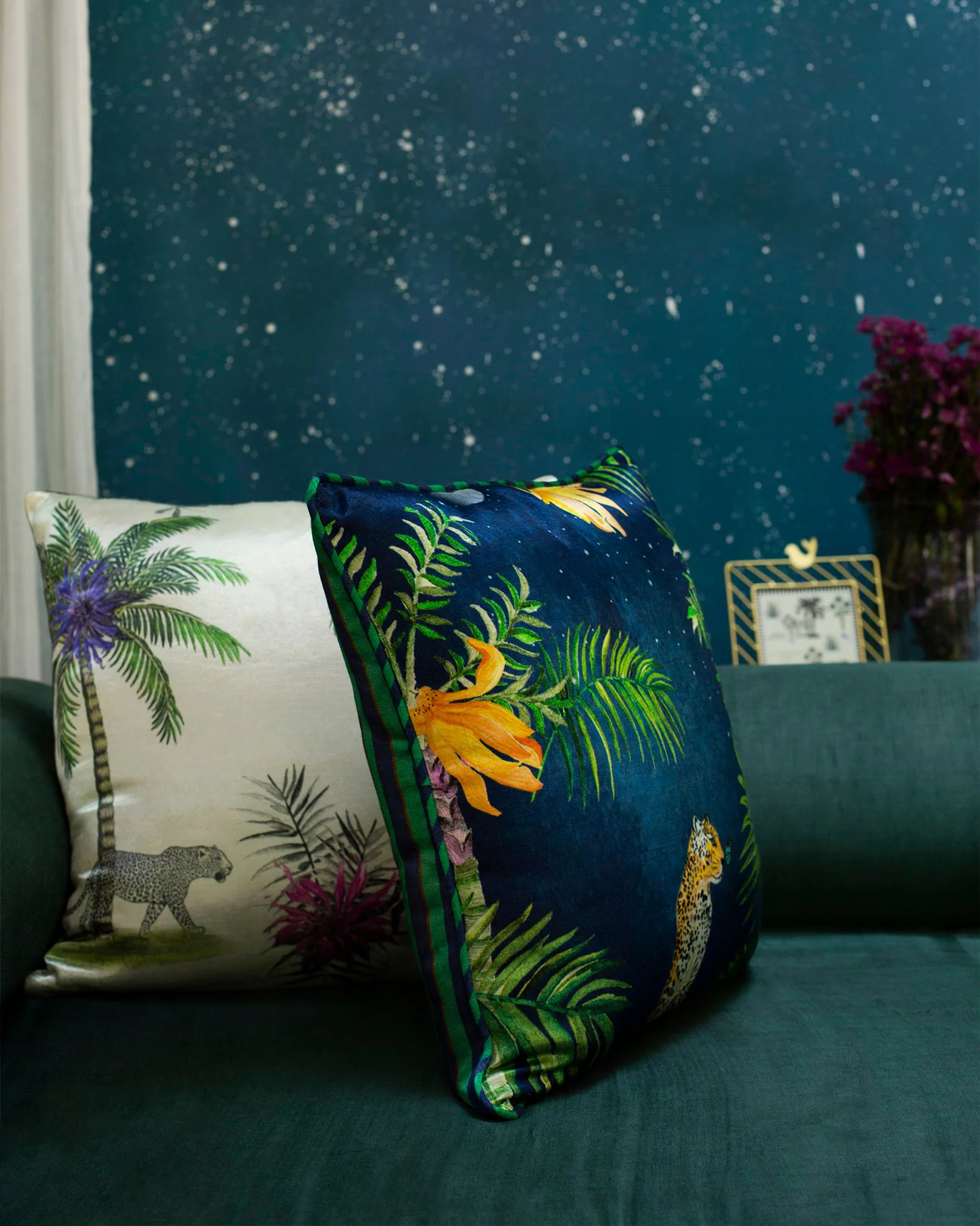 Midnight Forest Cushion Cover - Image 2