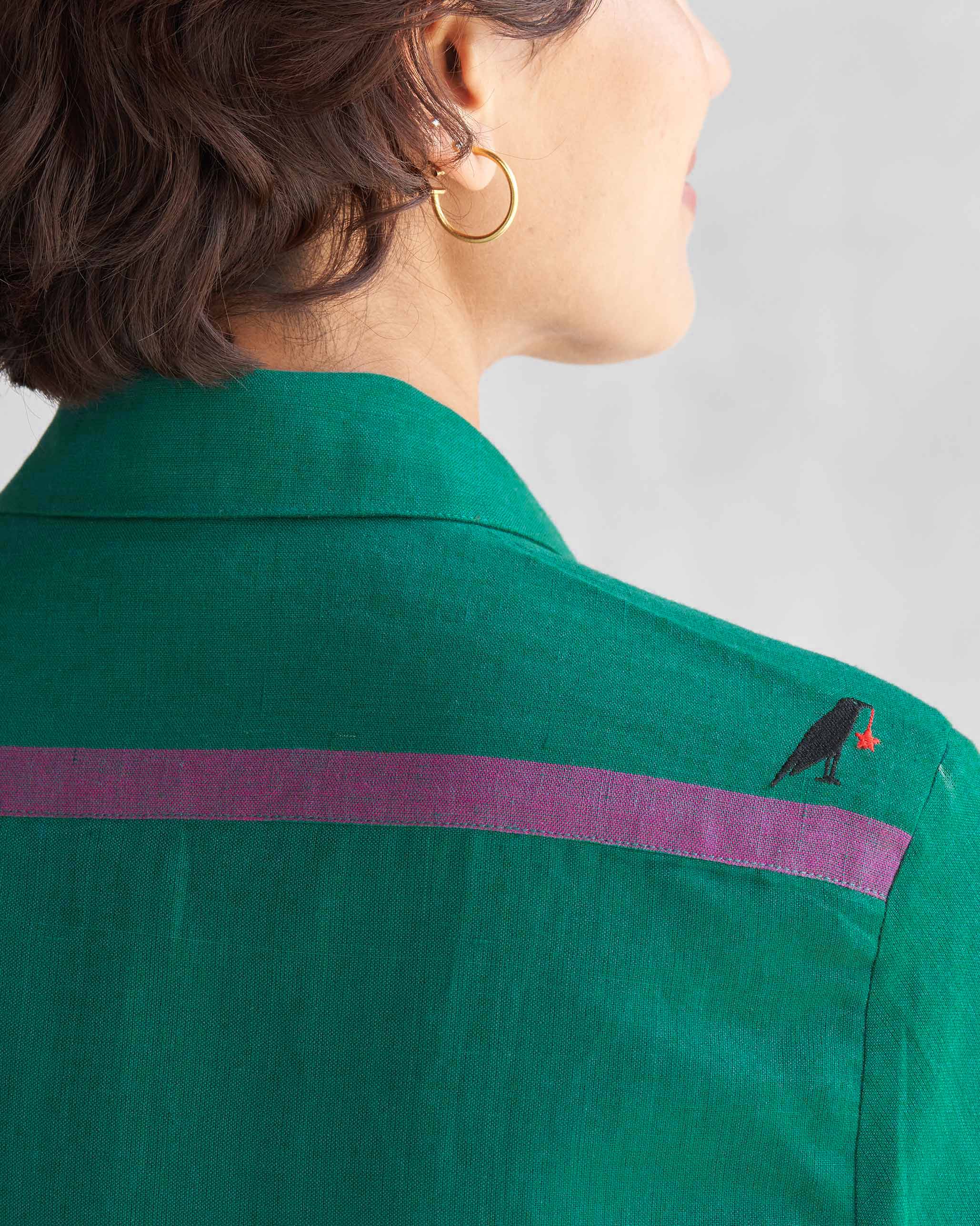 Midori High Low Kurta - Green - Image 2