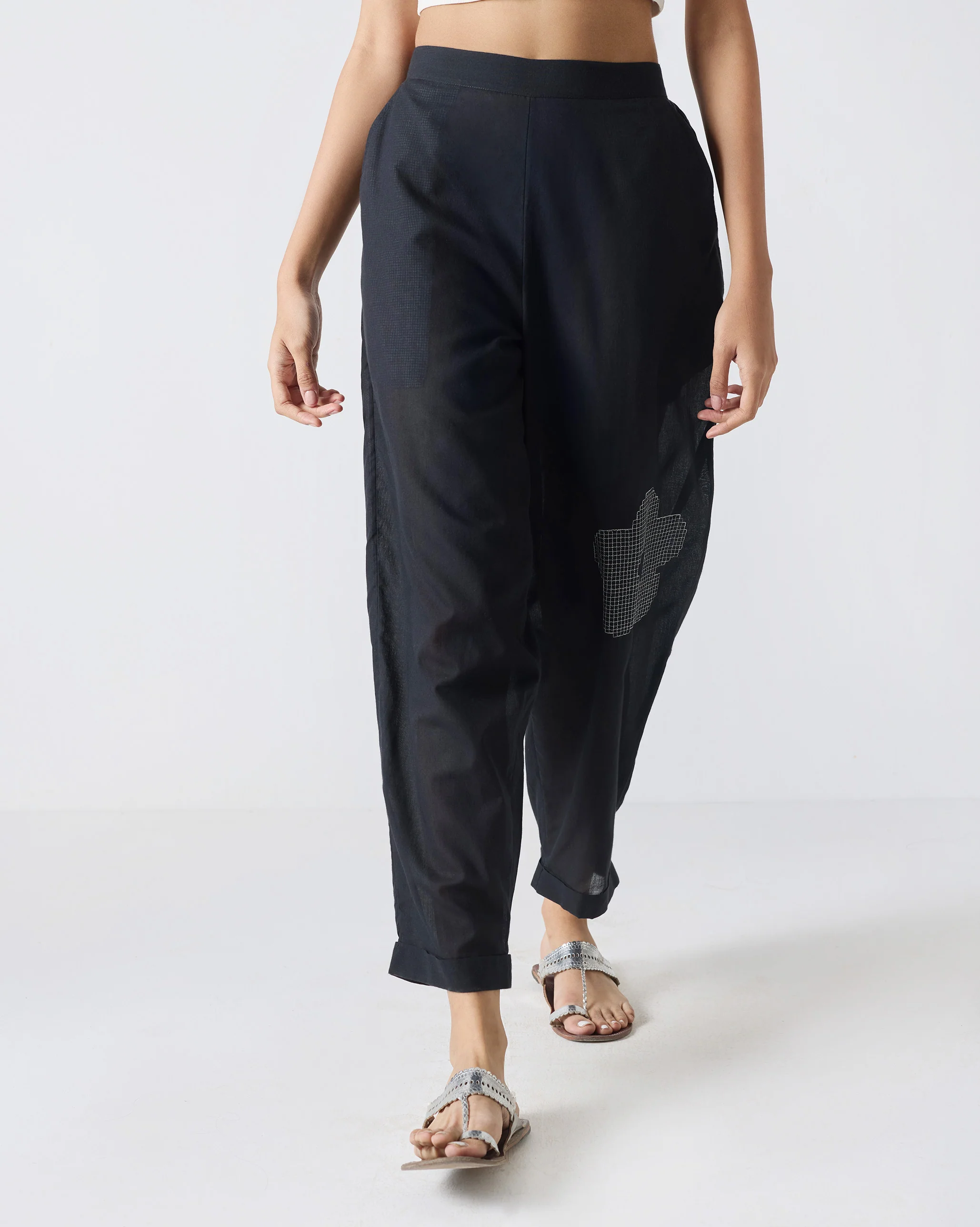 Midori Pants - Black Embroidery - Image 3