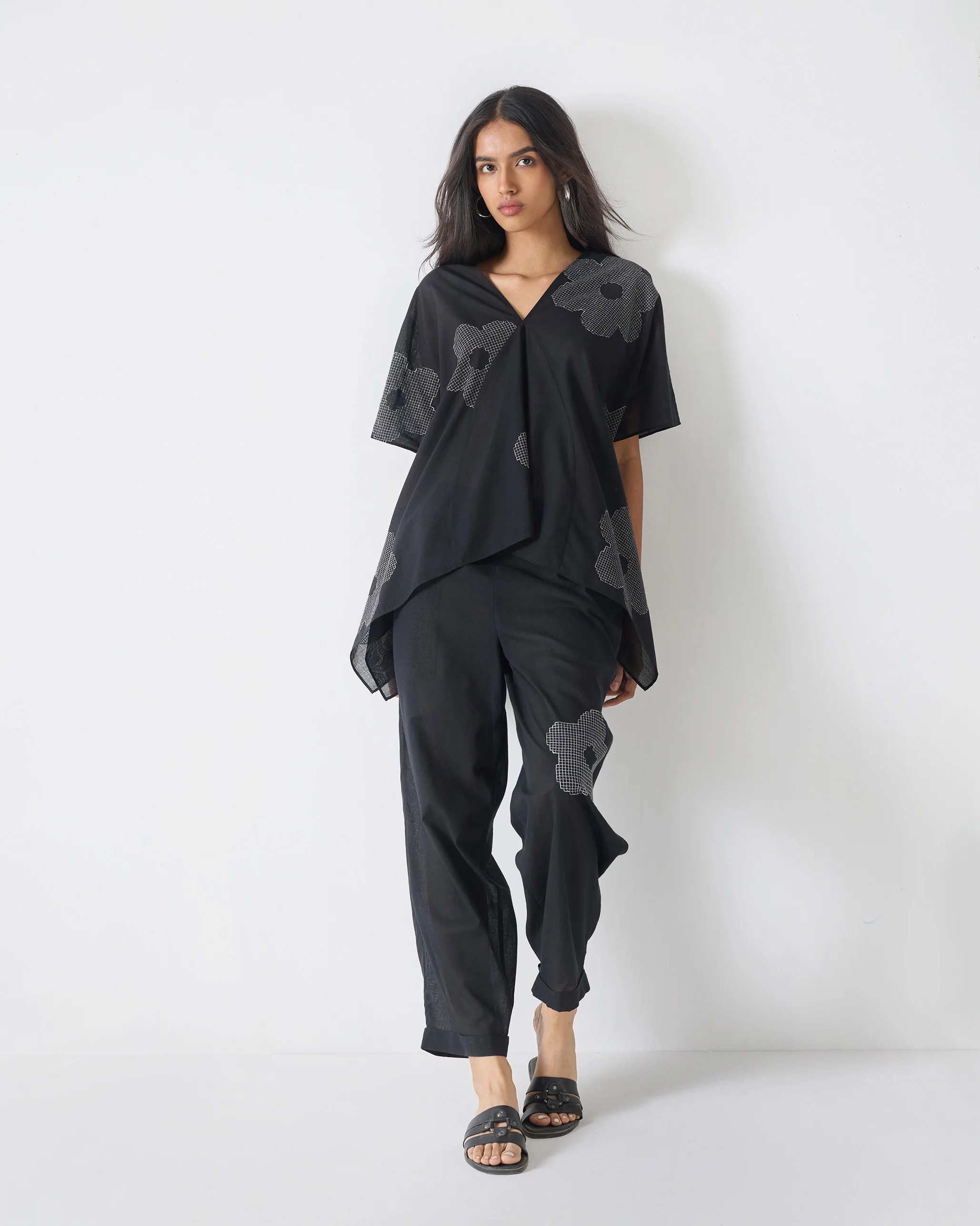 Midori Pants - Black Embroidery - Image 6