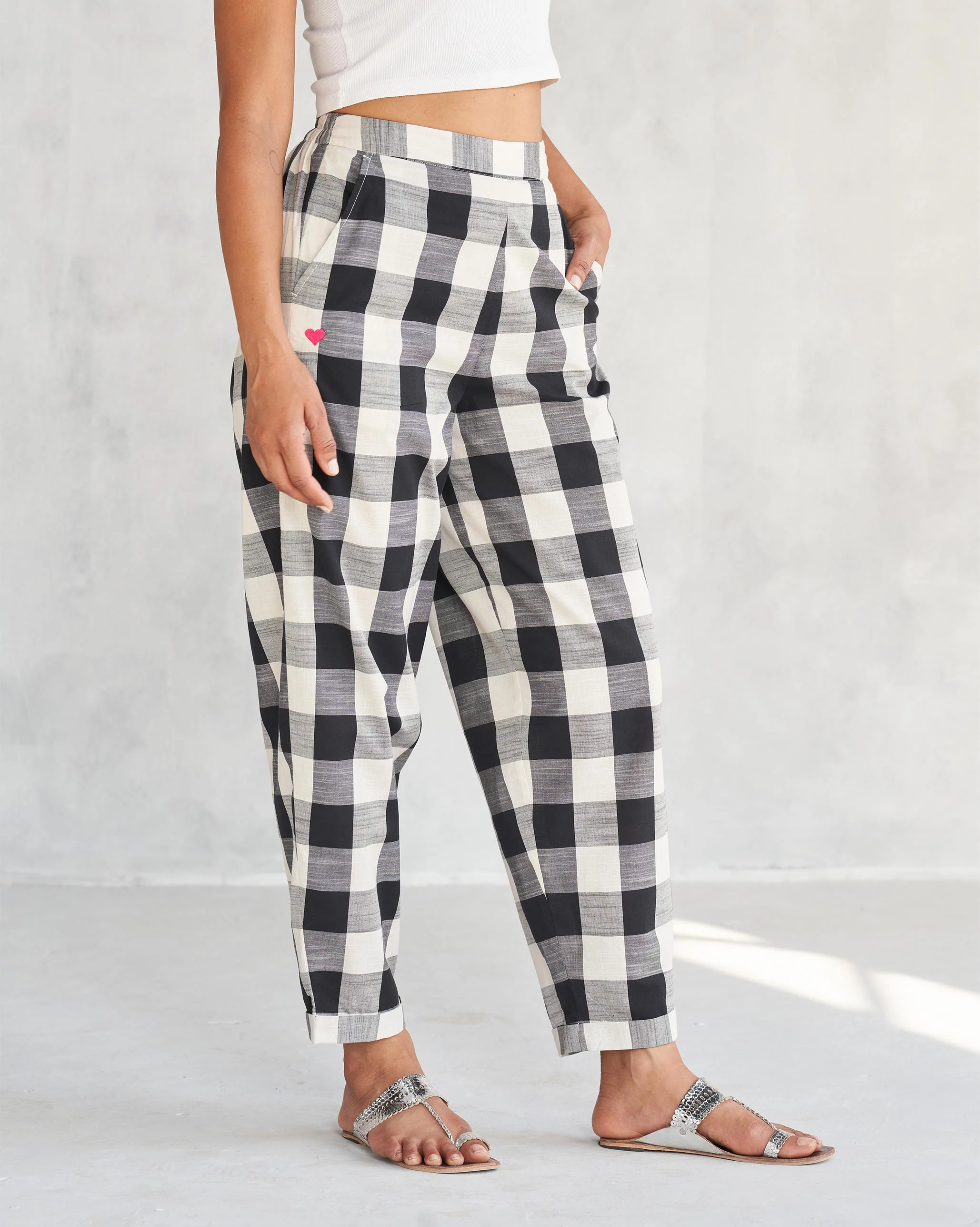 Midori Pants - Black & Ivory - Image 3