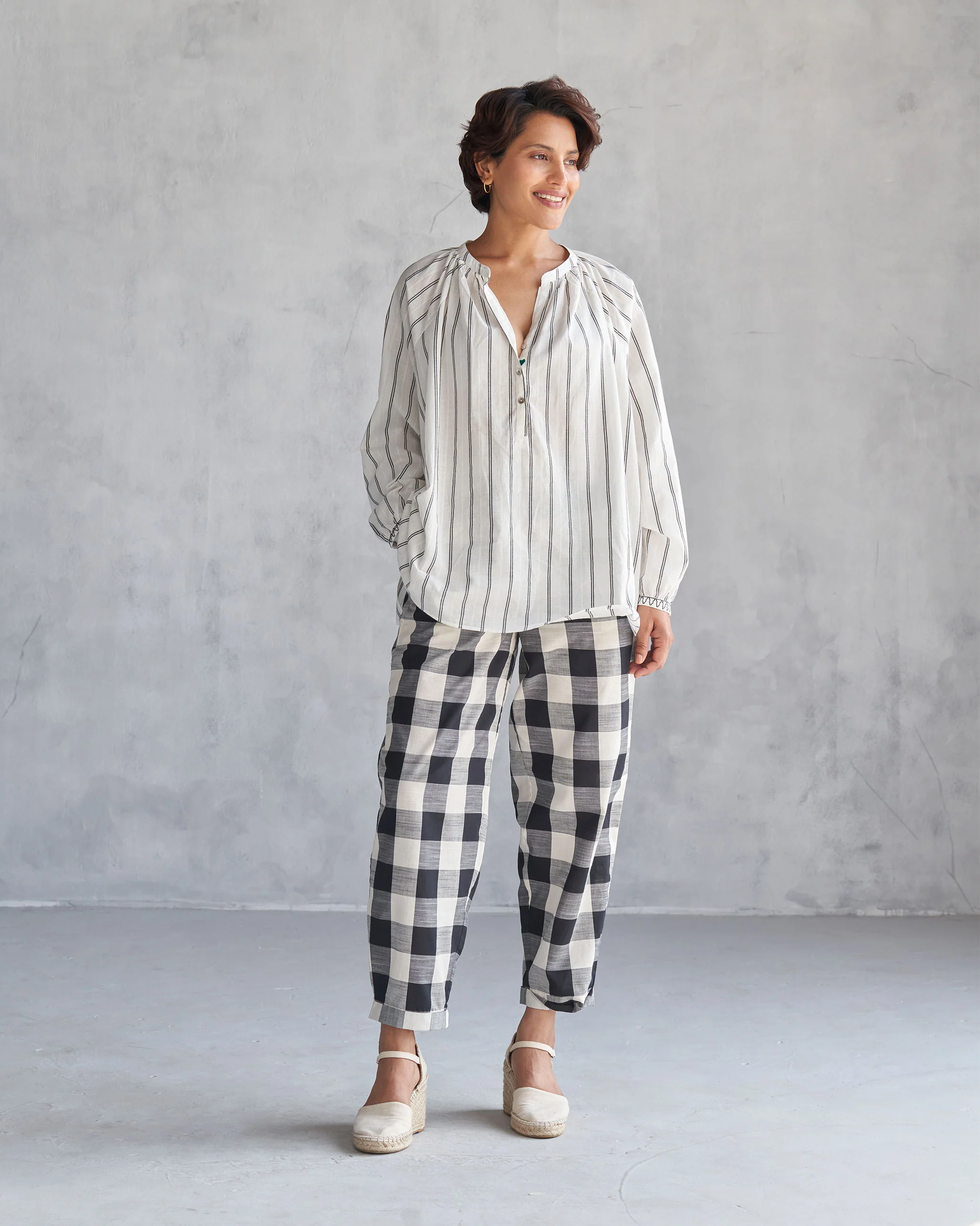 Midori Pants - Black & Ivory - Image 5