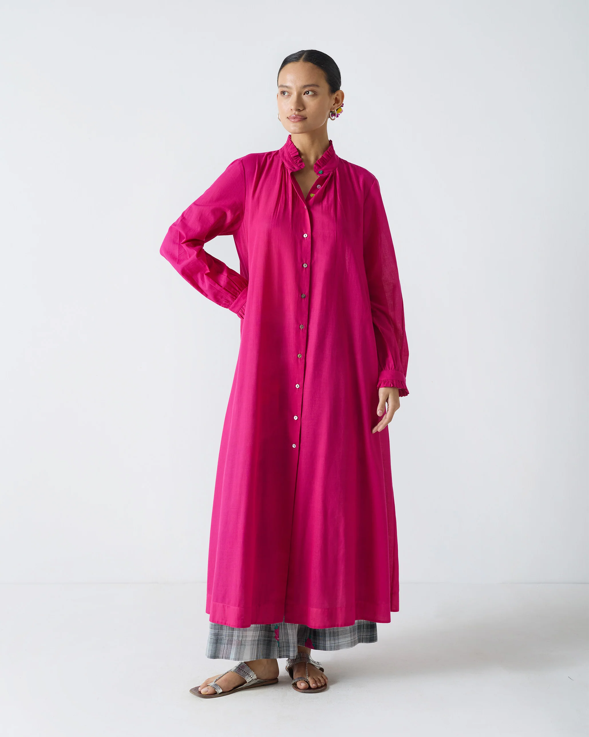 Mila Kurta - Fuchsia - Image 2