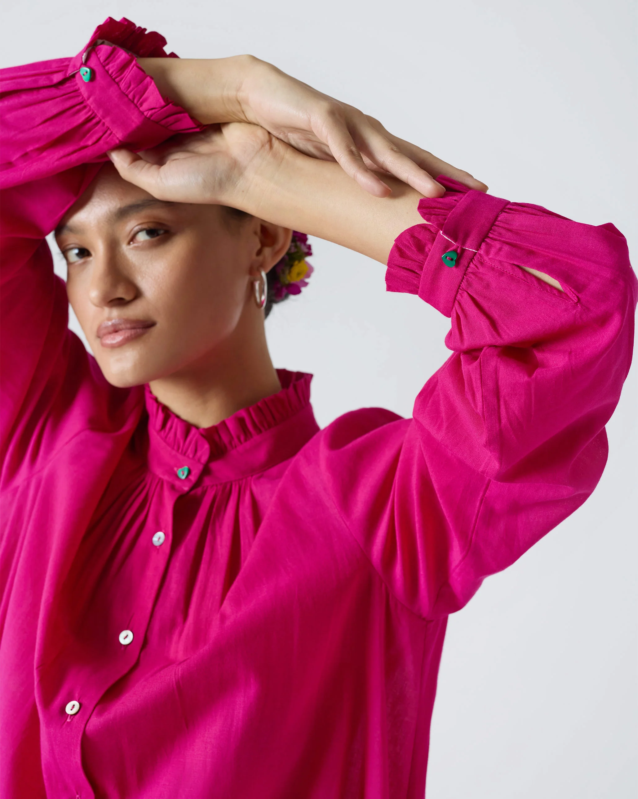 Mila Kurta - Fuchsia - Image 3