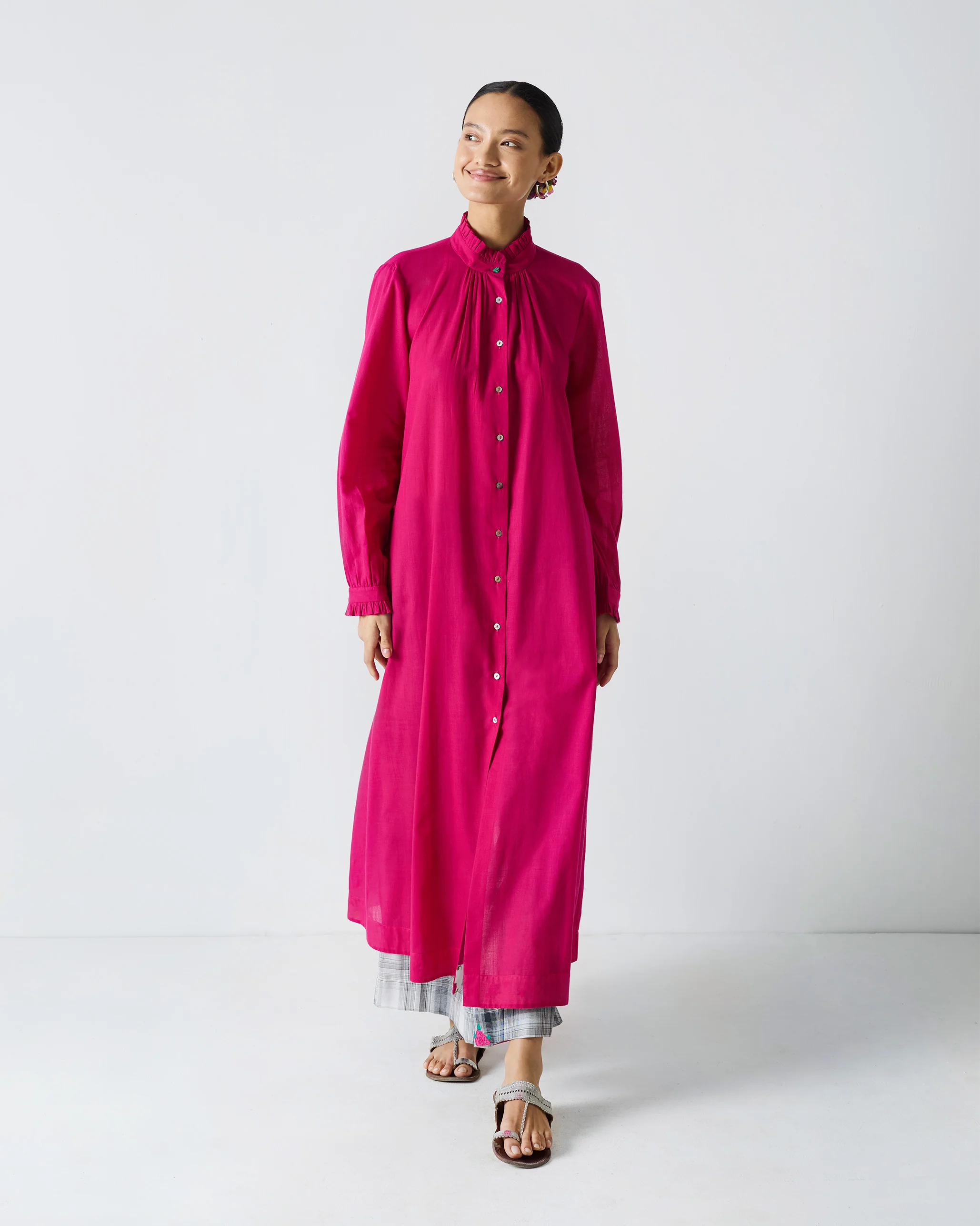 Mila Kurta - Fuchsia - Image 9